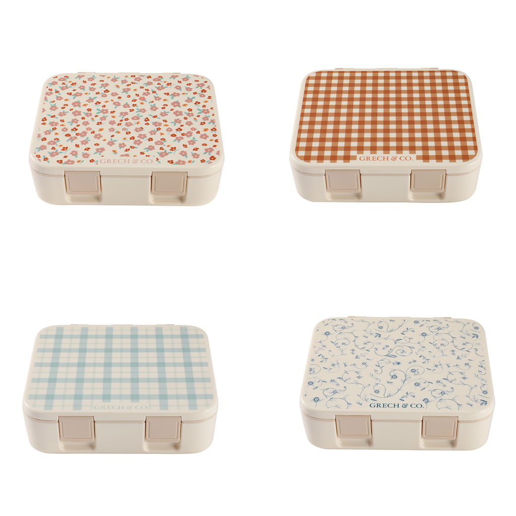 3 Compartment Leakproof Lunchbox | Scandi Floral