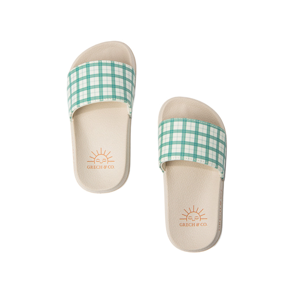 Slide Sandal | Fern Plaid
