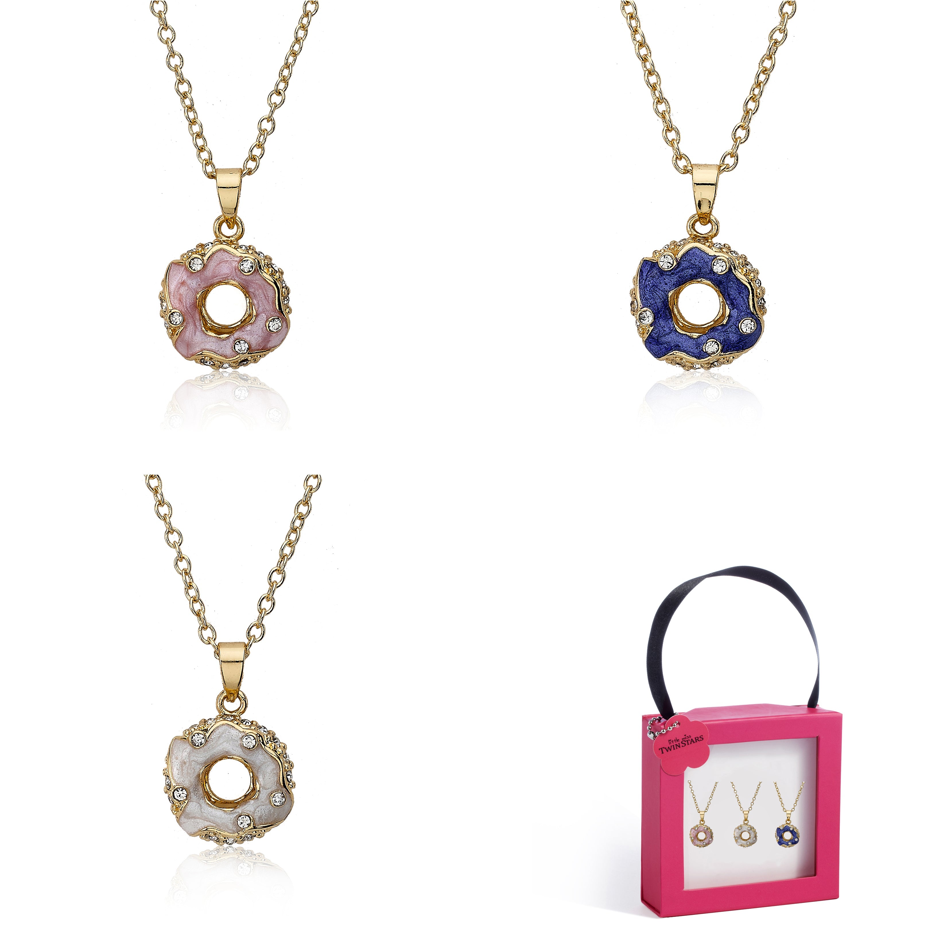 Crystal Donut Necklace