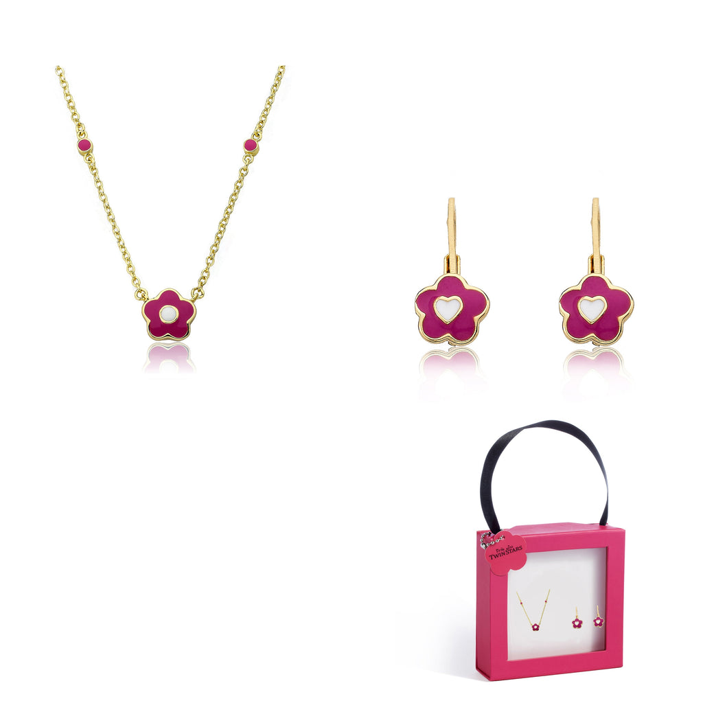 Flower & Heart Earring