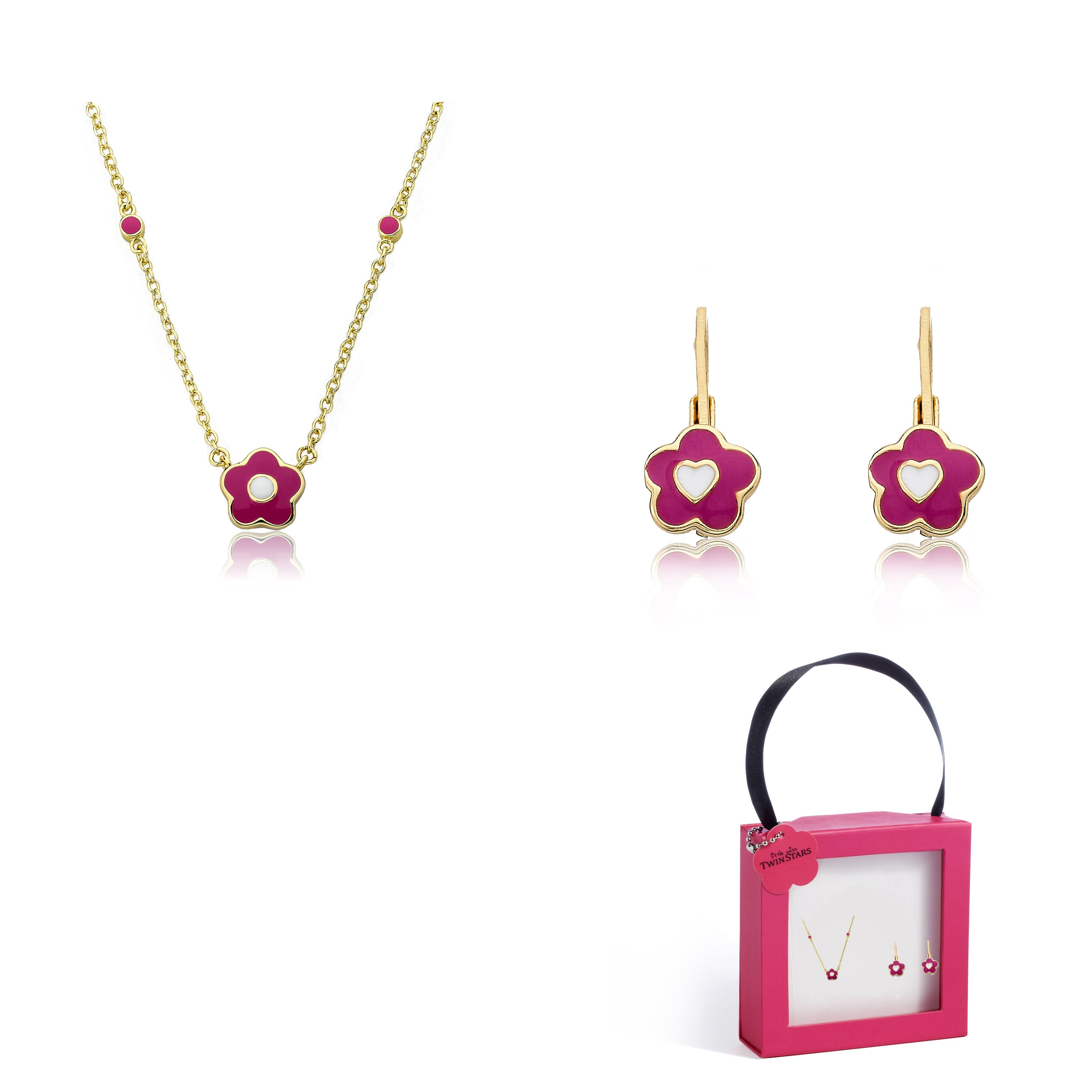 Flower & Heart Earring