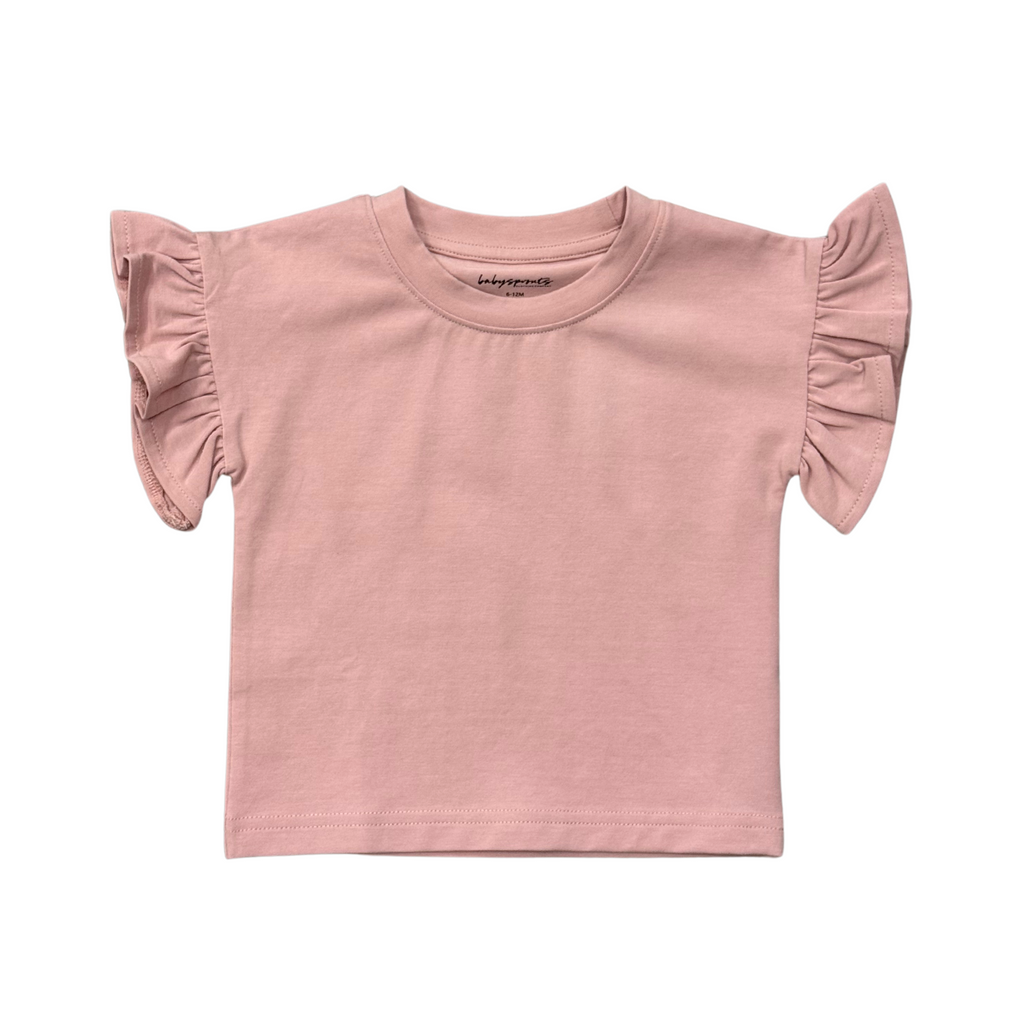 Girl's Ruffle Sleeve Top