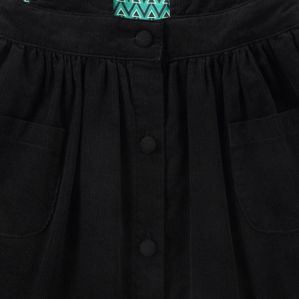 Geometric Corduroy Jumper