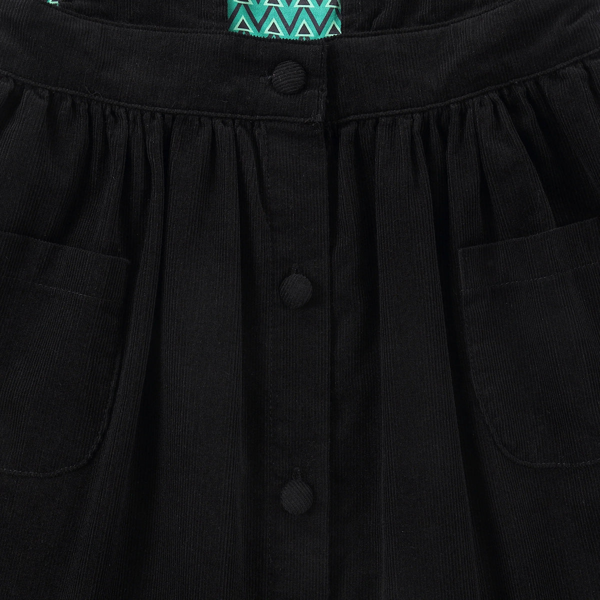 Geometric Corduroy Jumper