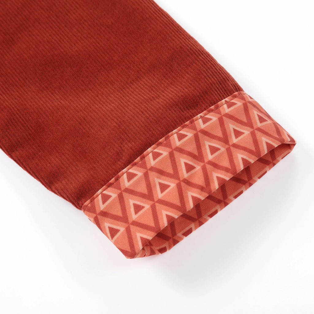 Corduroy Geometric Shirt