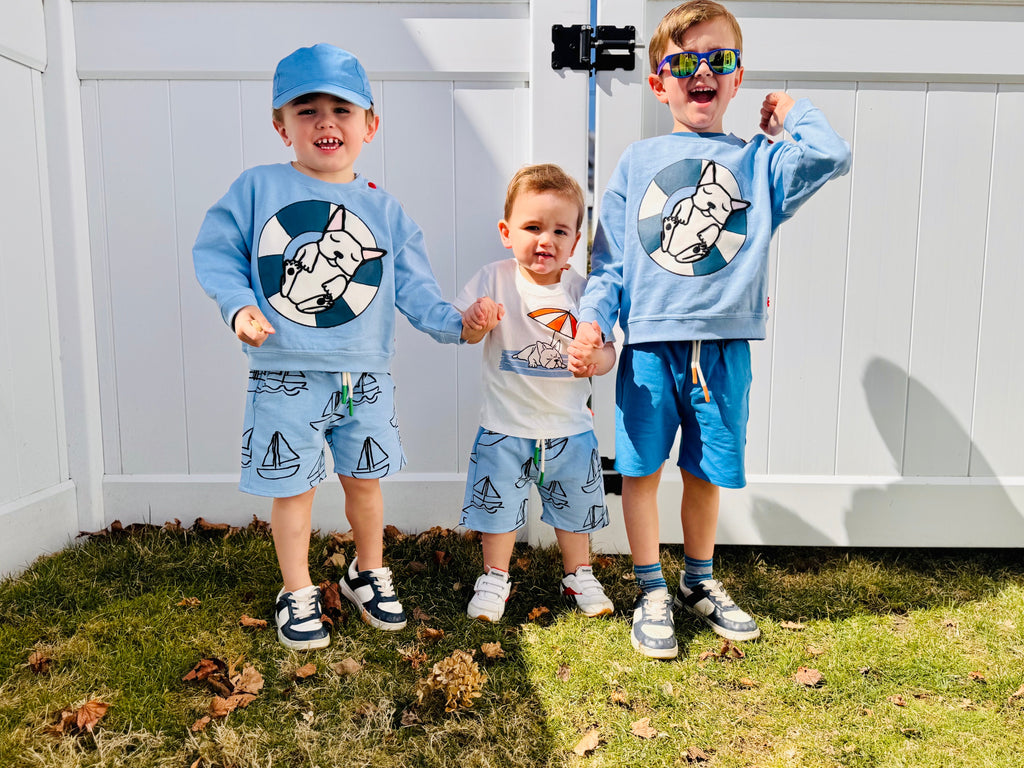 Recycled Cotton Sailboat Kid Short