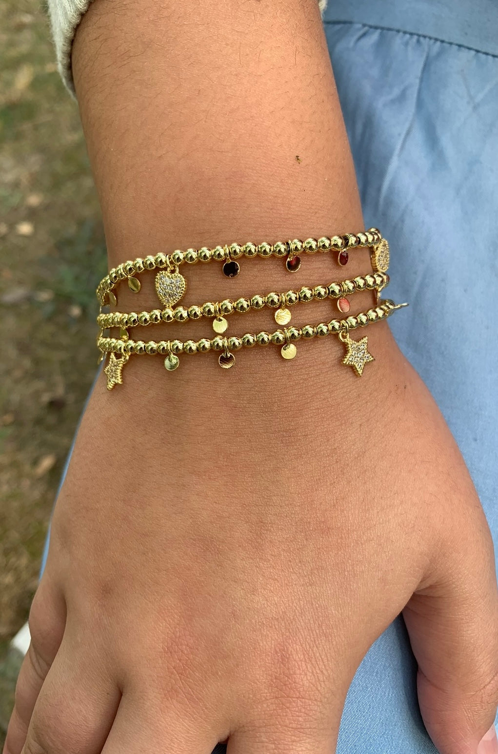 LMTS Classic! Bead & Disc Dangles Bracelet