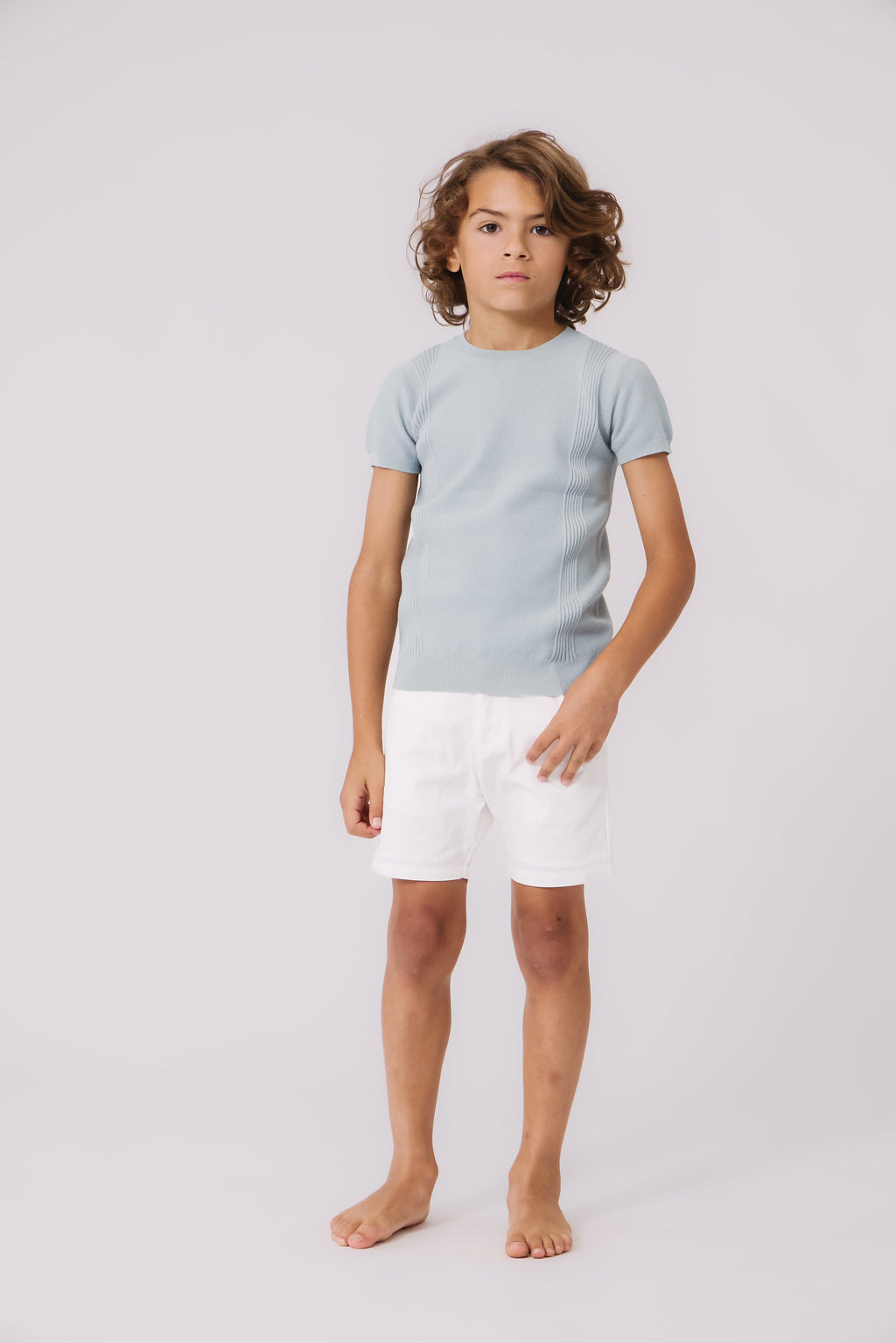 Todd Knit Sweater - Light Blue
