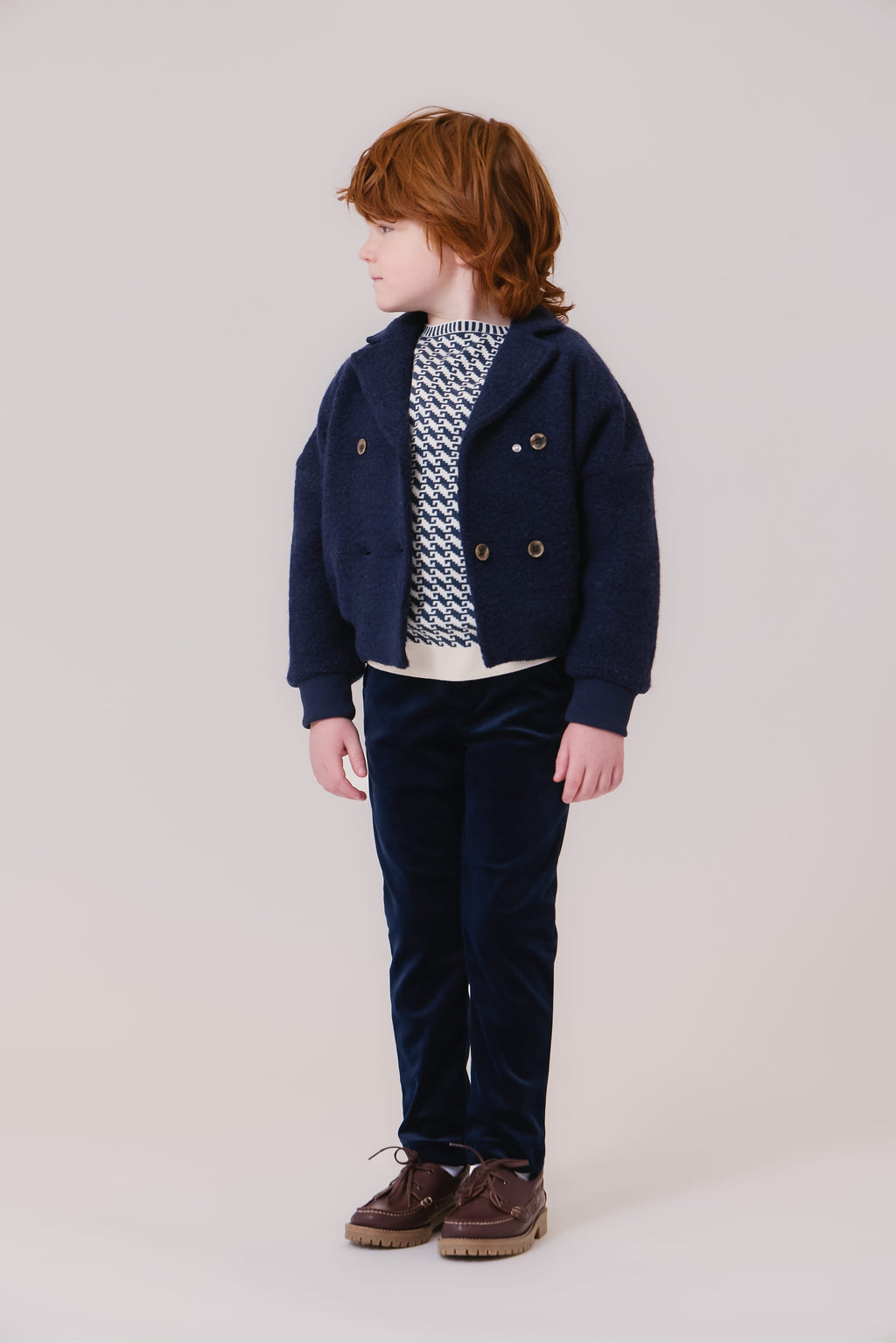 Kenny Sherpa Jacket - Navy