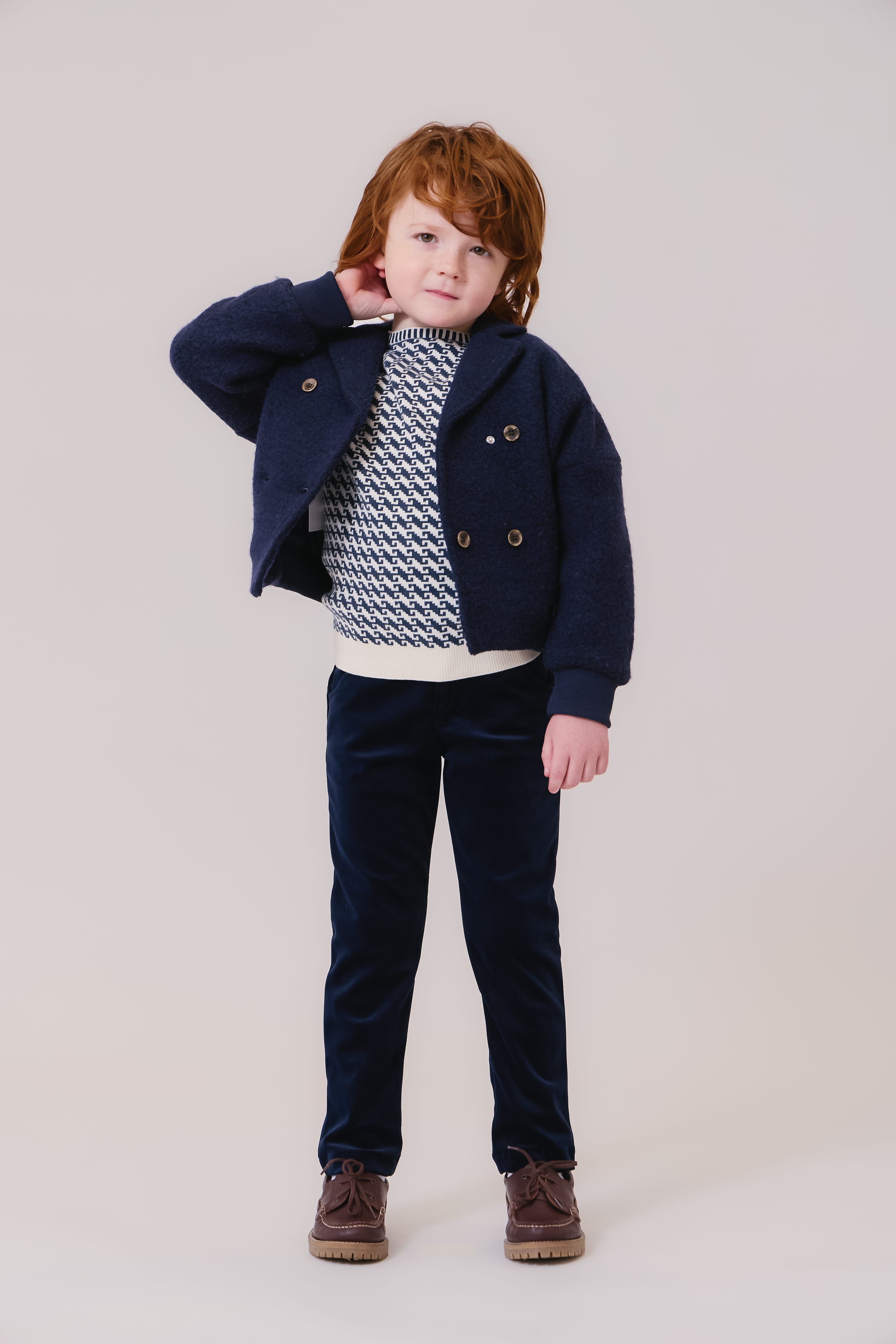 Kenny Sherpa Jacket - Navy