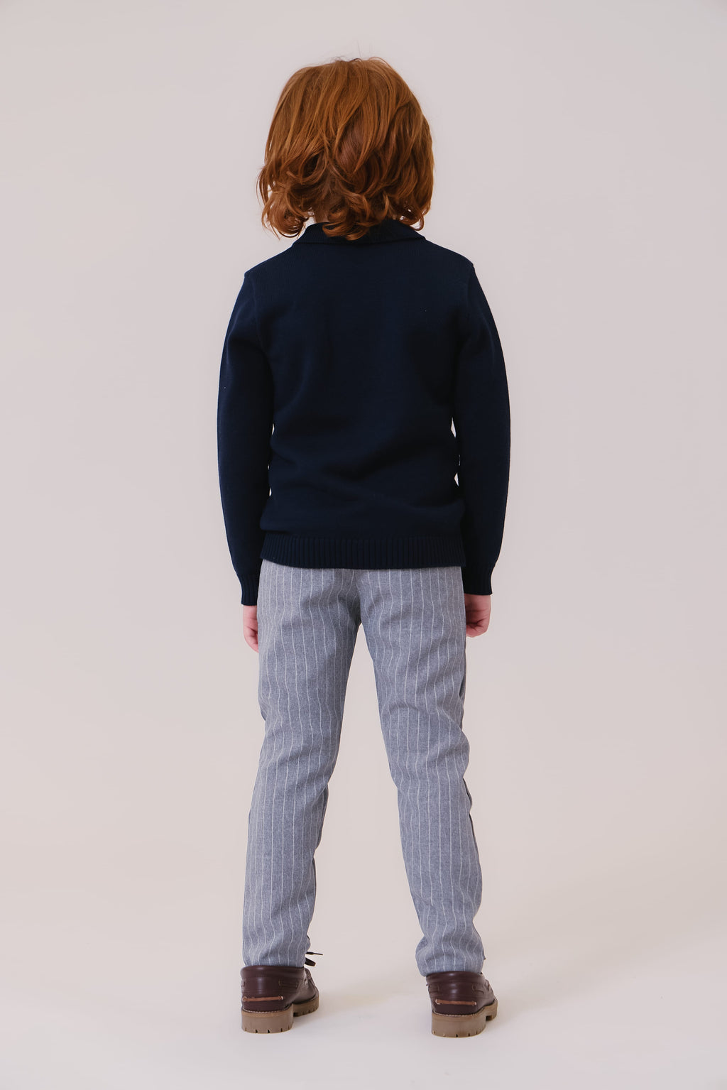 Franck Collar Sweater - Navy