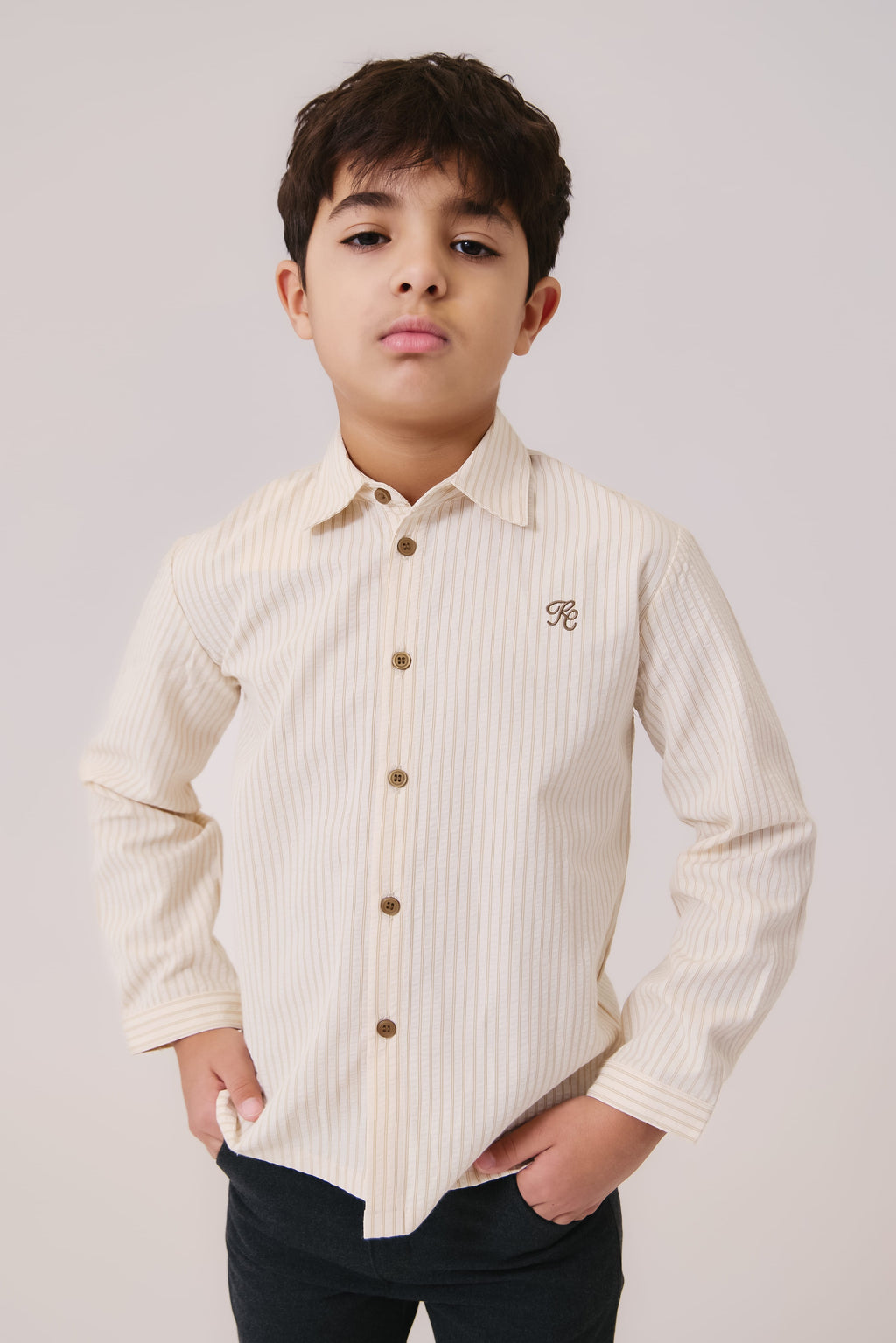 Sol Stripe Shirt - Mustard