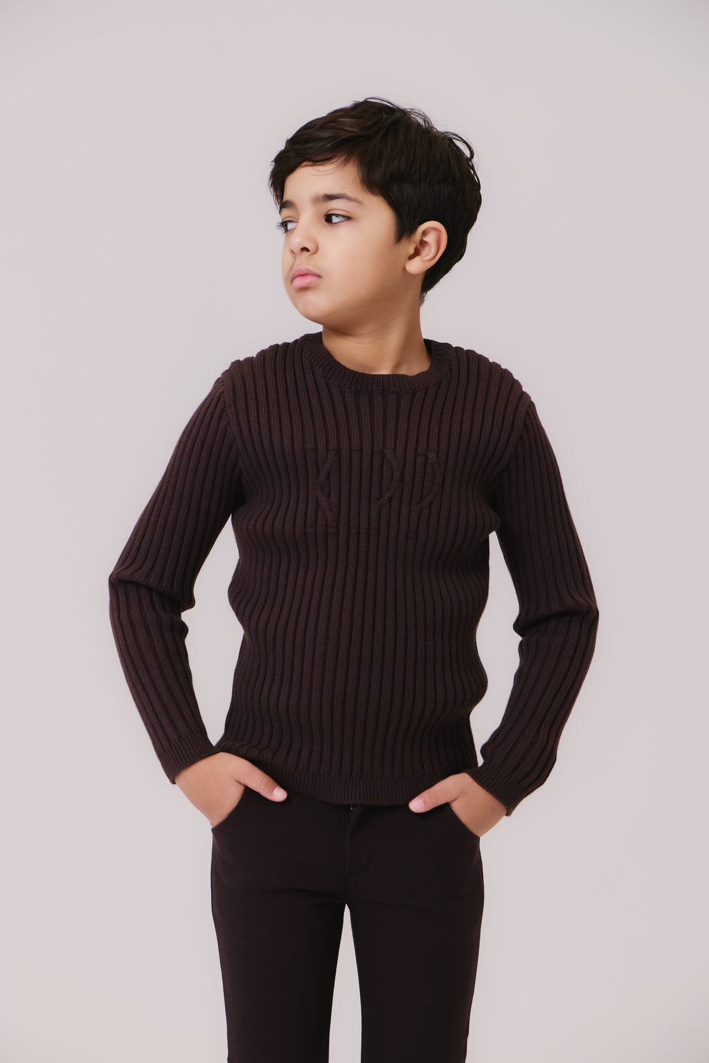 Luke Rib Sweater - Chocolate