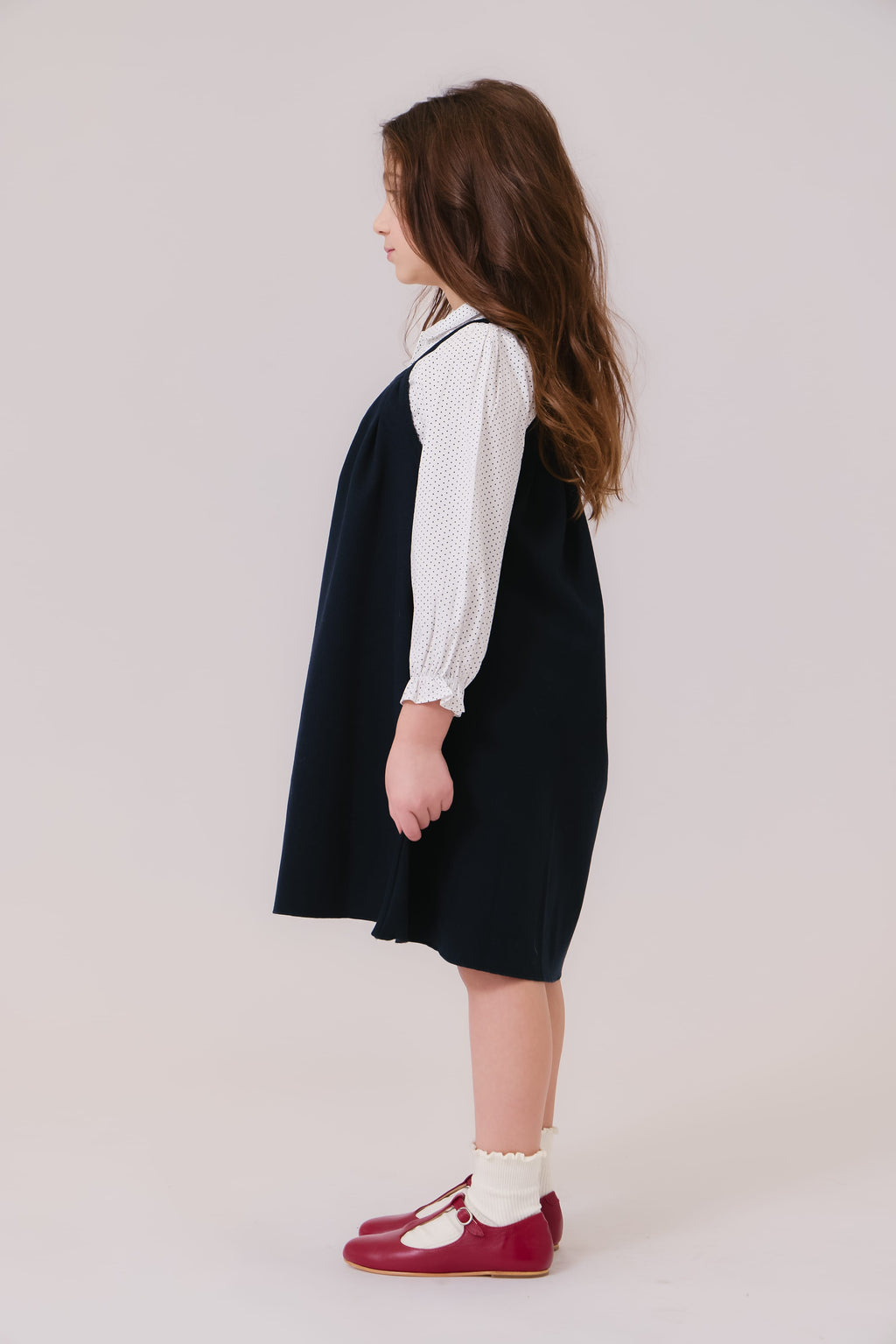 Sienna Dotted Blouse - Navy