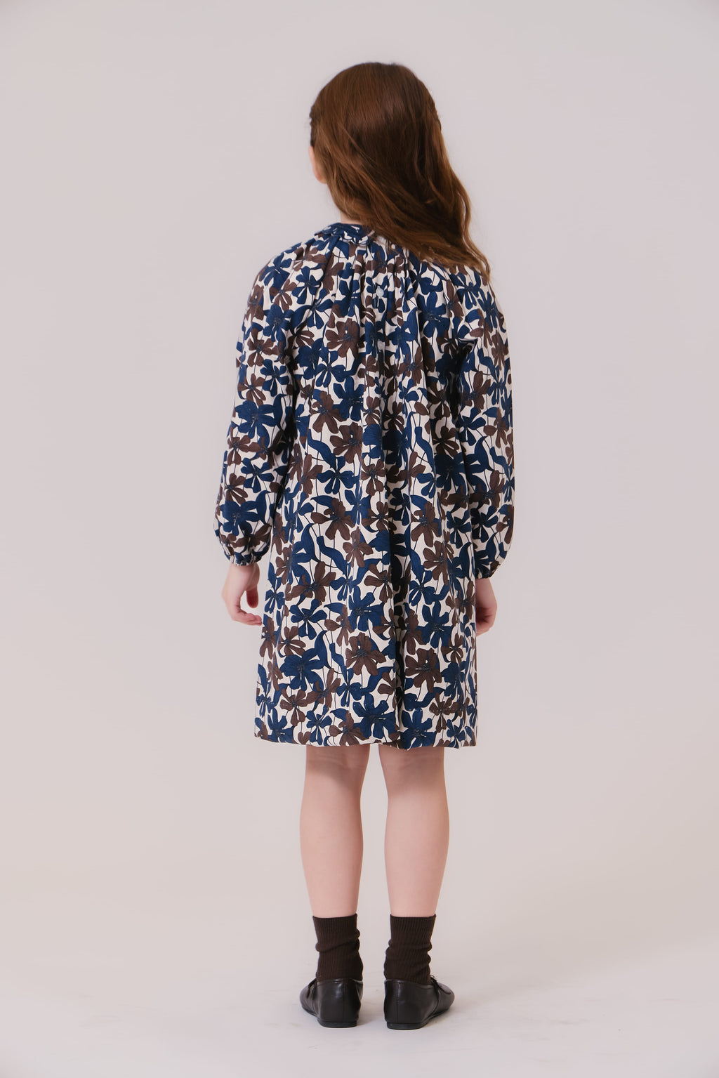 Nola Floral Dress - Chocolate