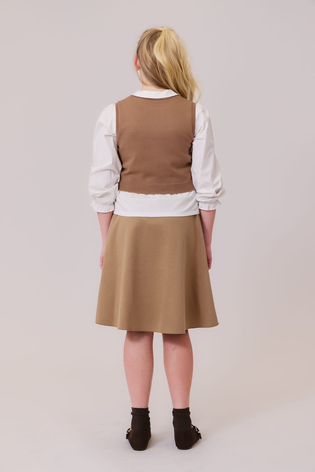 Sienna Circle Skirt - Chestnut