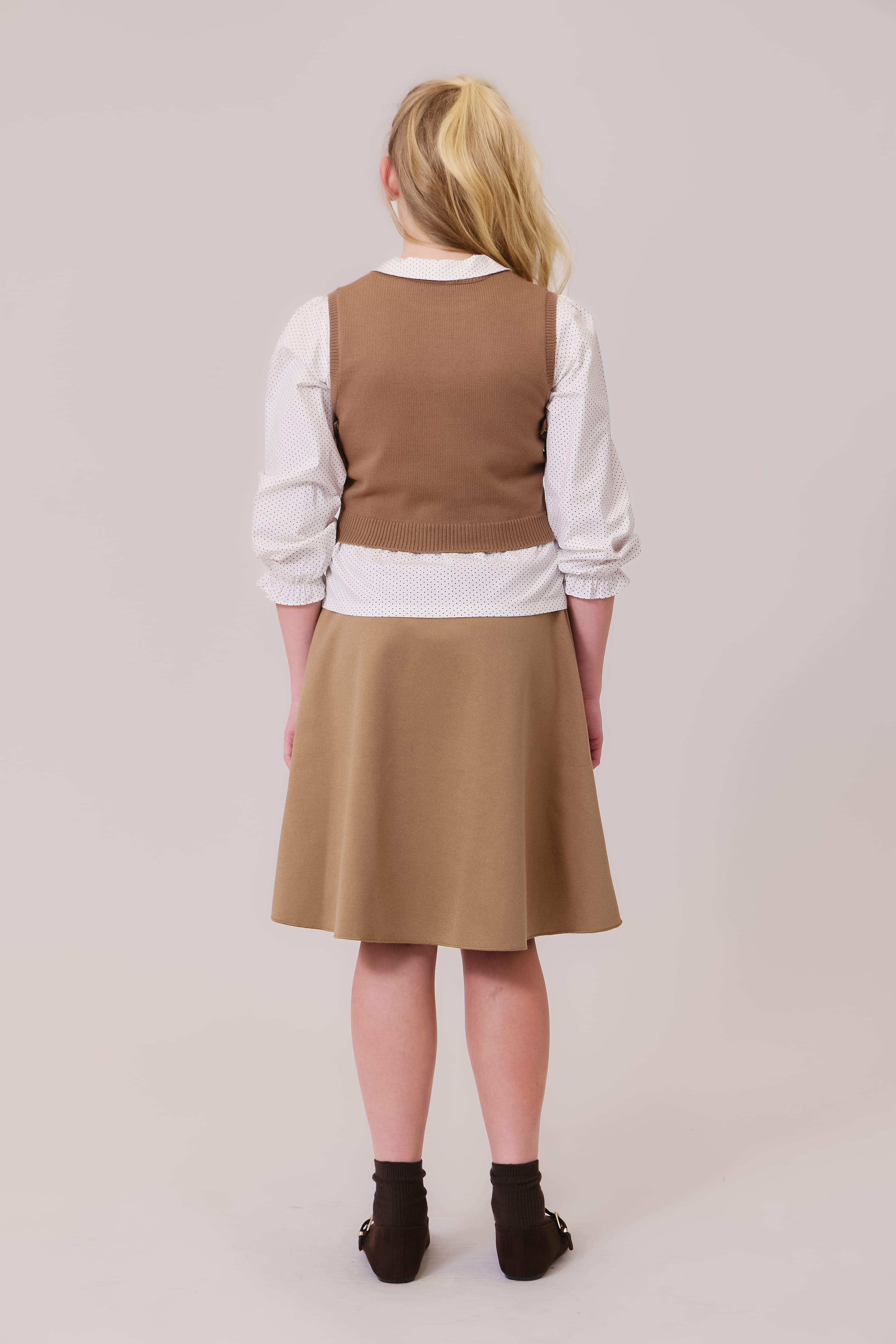 Sienna Circle Skirt - Chestnut