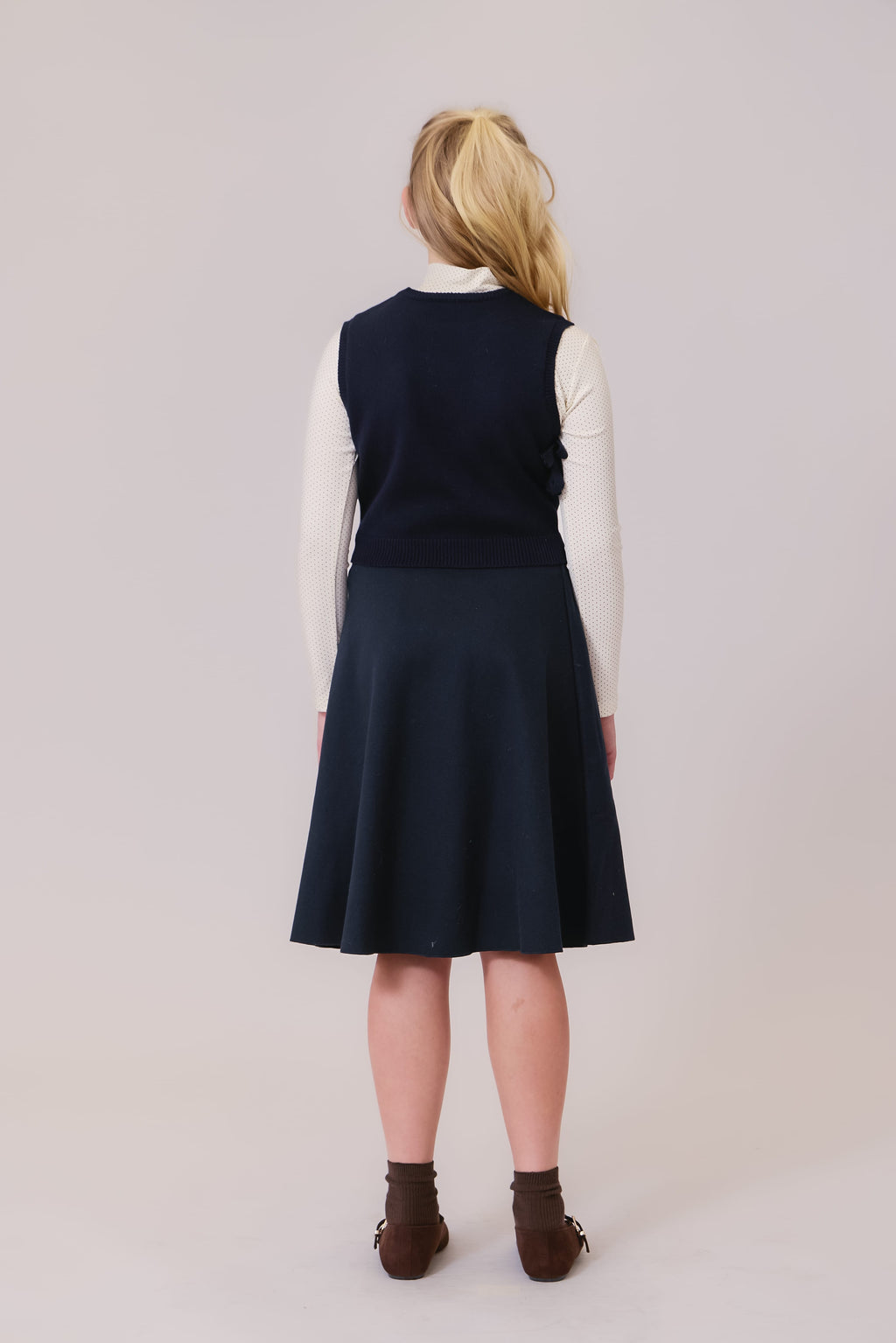 Sienna Circle Skirt - Navy