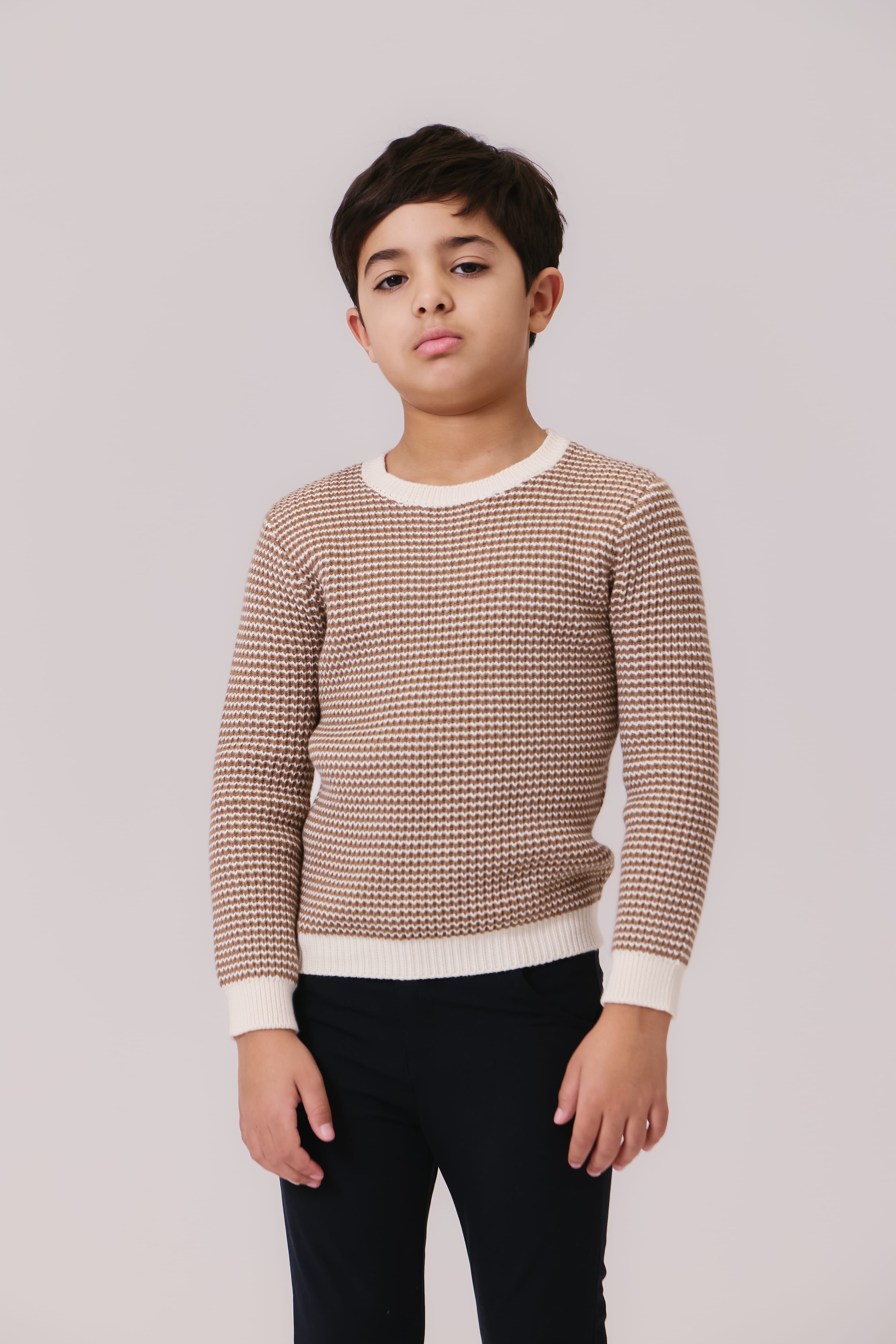Kenny Textured Sweater - Chestnut
