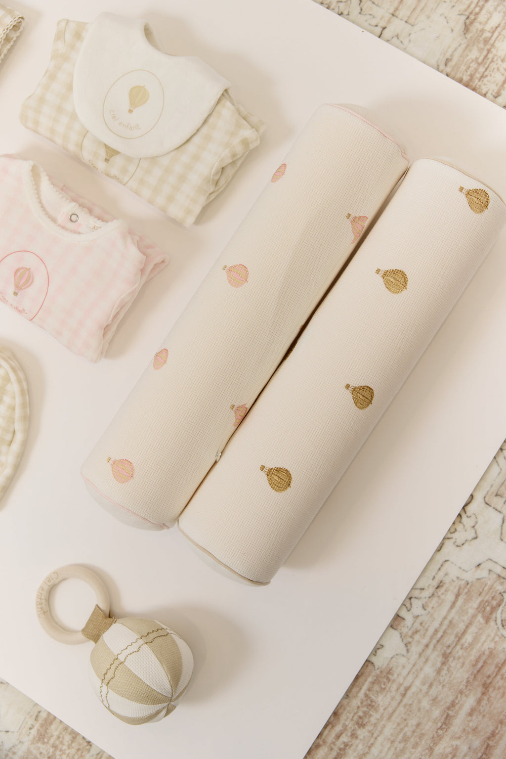 Ciel Enfant Bolster Pillow - Pink