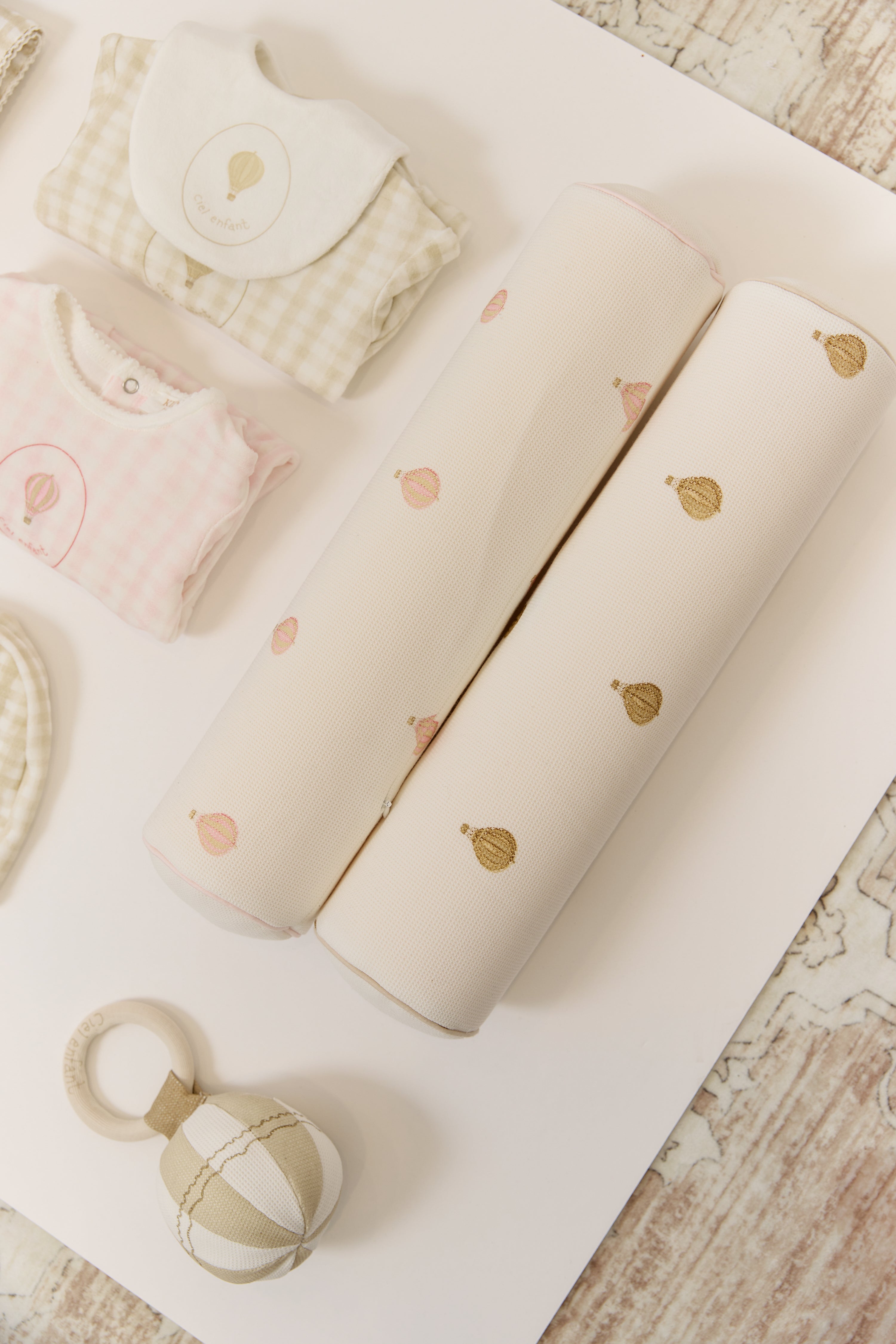 Ciel Enfant Bolster Pillow - Pink
