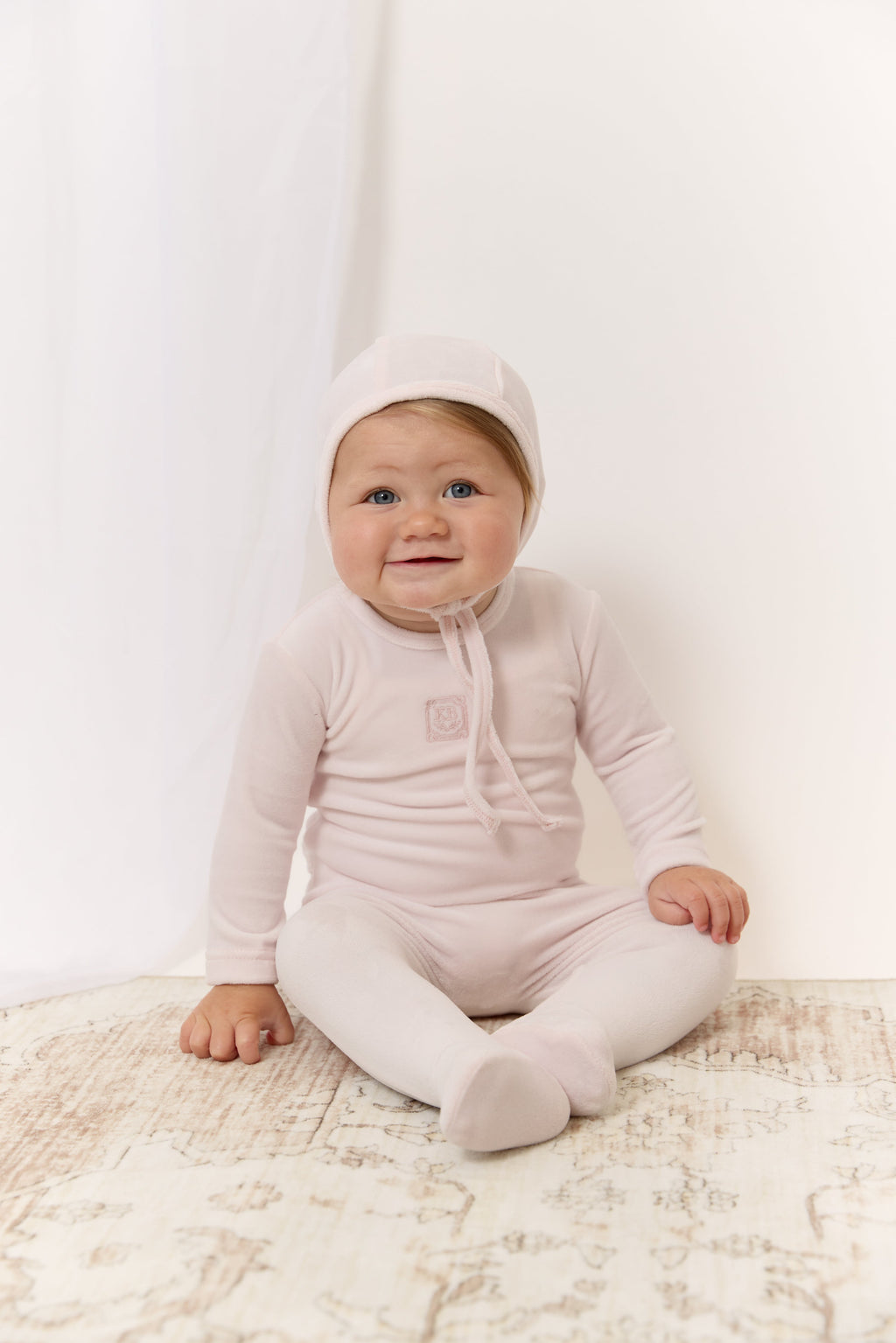 KB Logo Footie, Hat and Blanket Set - Pink