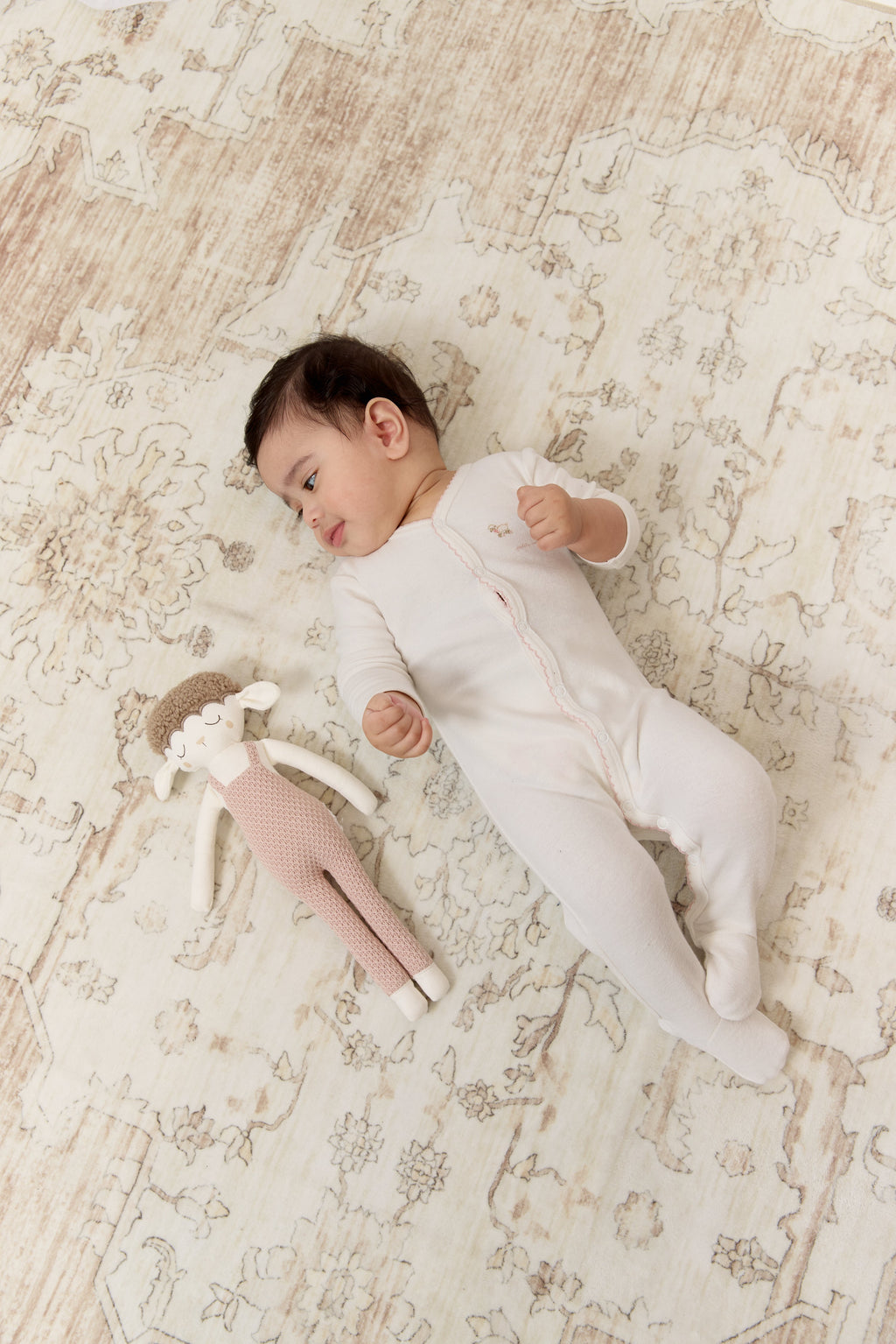 Petits Amis Terry Footie - Pink