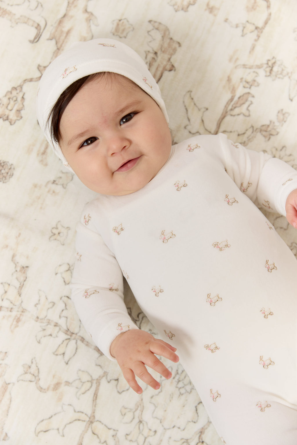 Petits Amis Footie & Hat Set - Pink