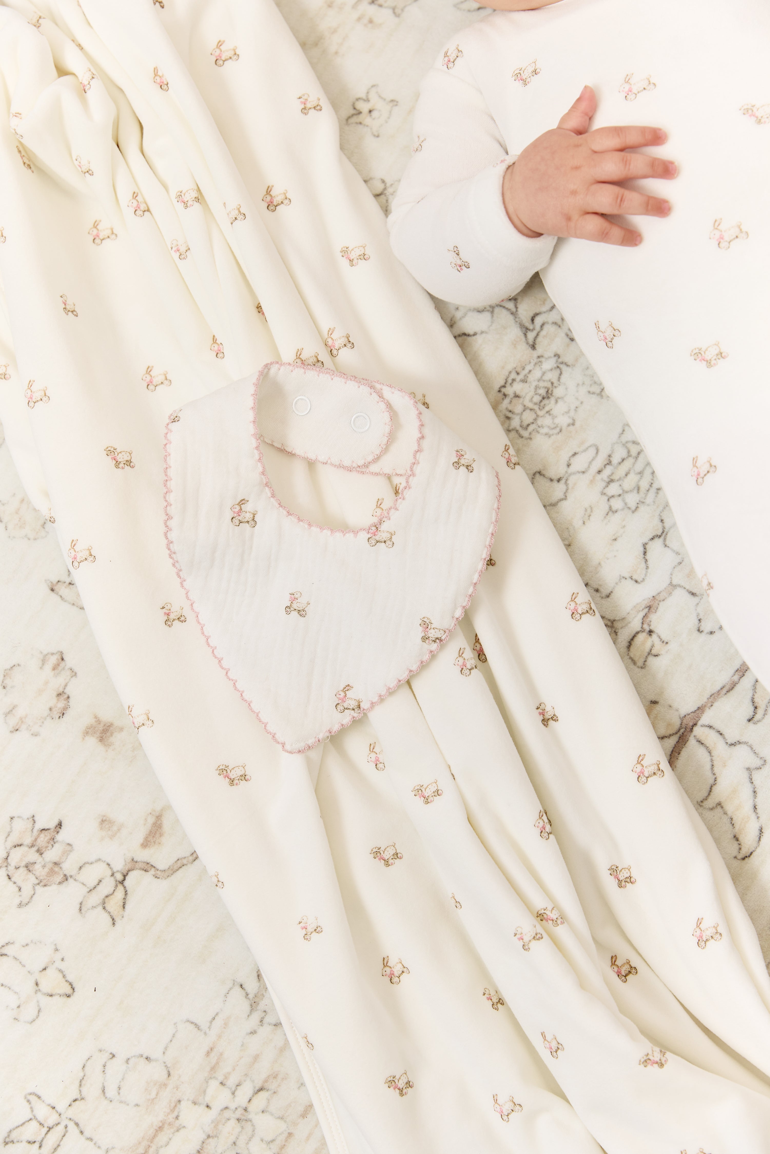 Petits Amis Footie, Hat & Blanket Set - Pink