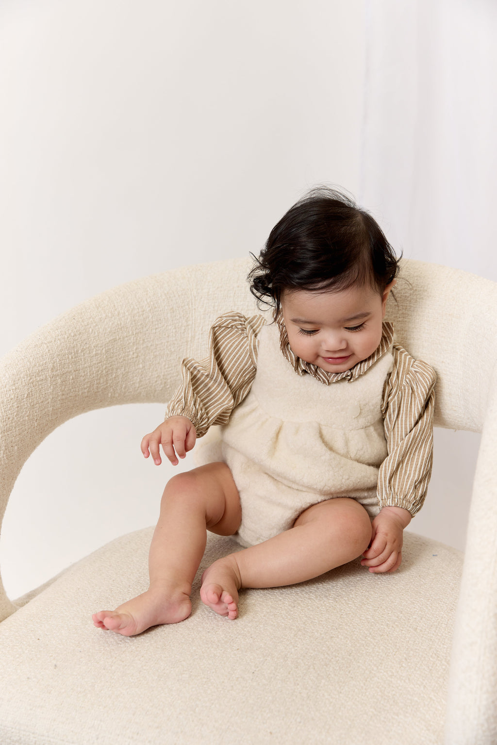 KB Stripe Blouse - Caramel
