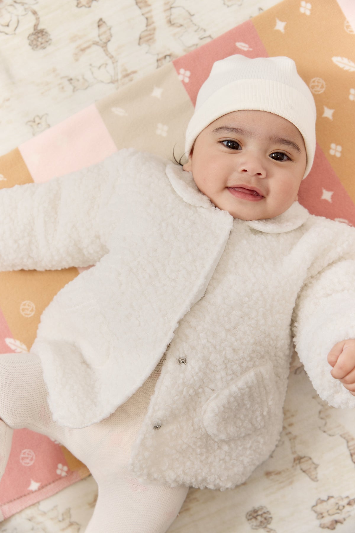 KB Logo Knit Blanket - Pink