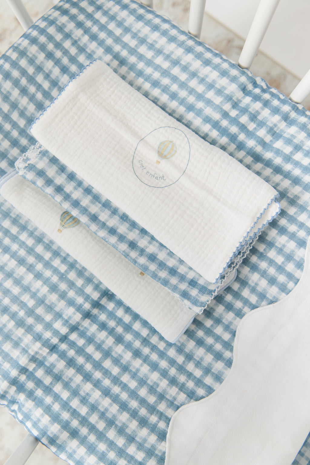 Ciel Enfant Burp Cloth Set of 3 - Blue