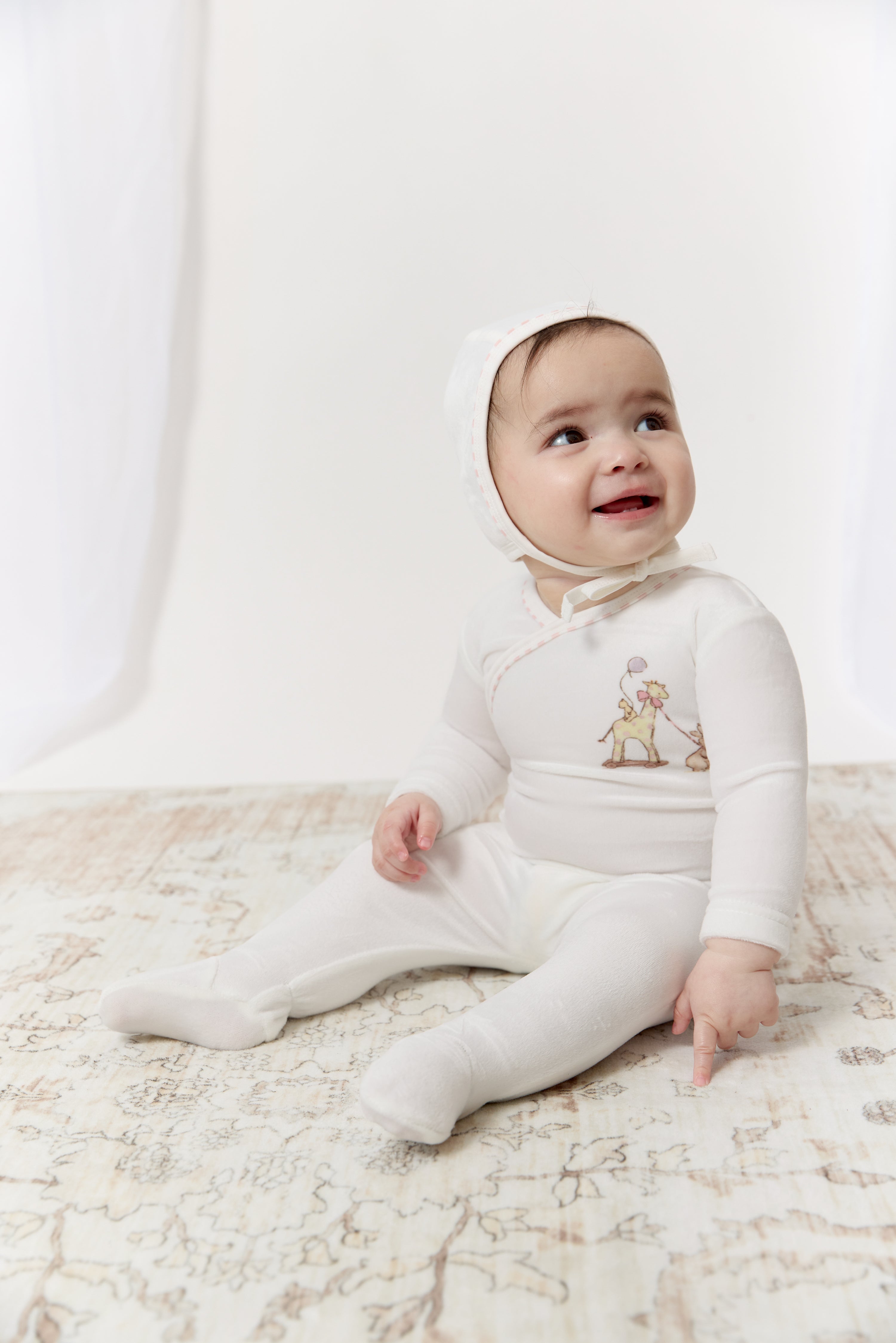 Meadow Friends Footie, Hat & Blanket Set - Pink