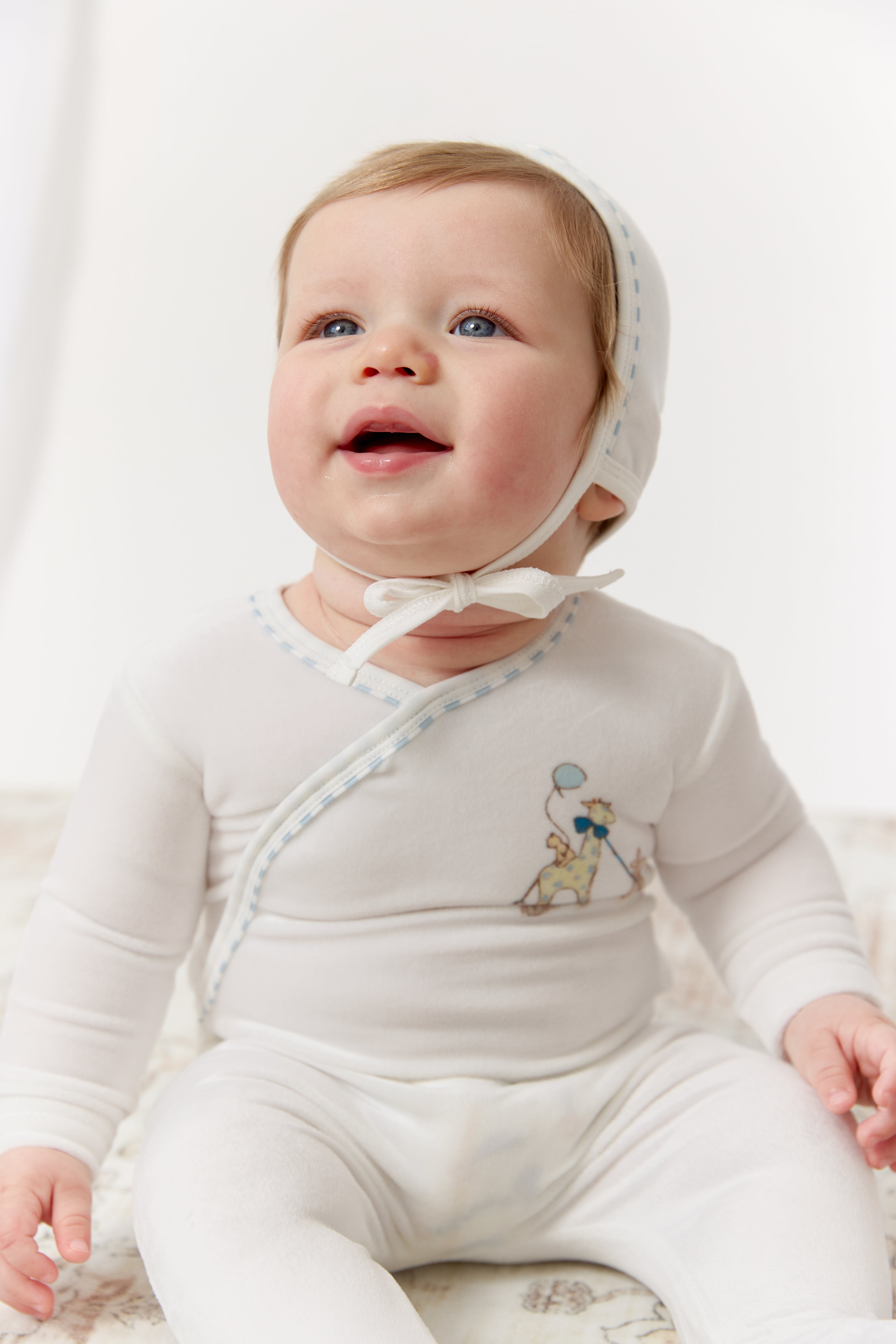 Meadow Friends Footie, Hat & Blanket Set - Blue
