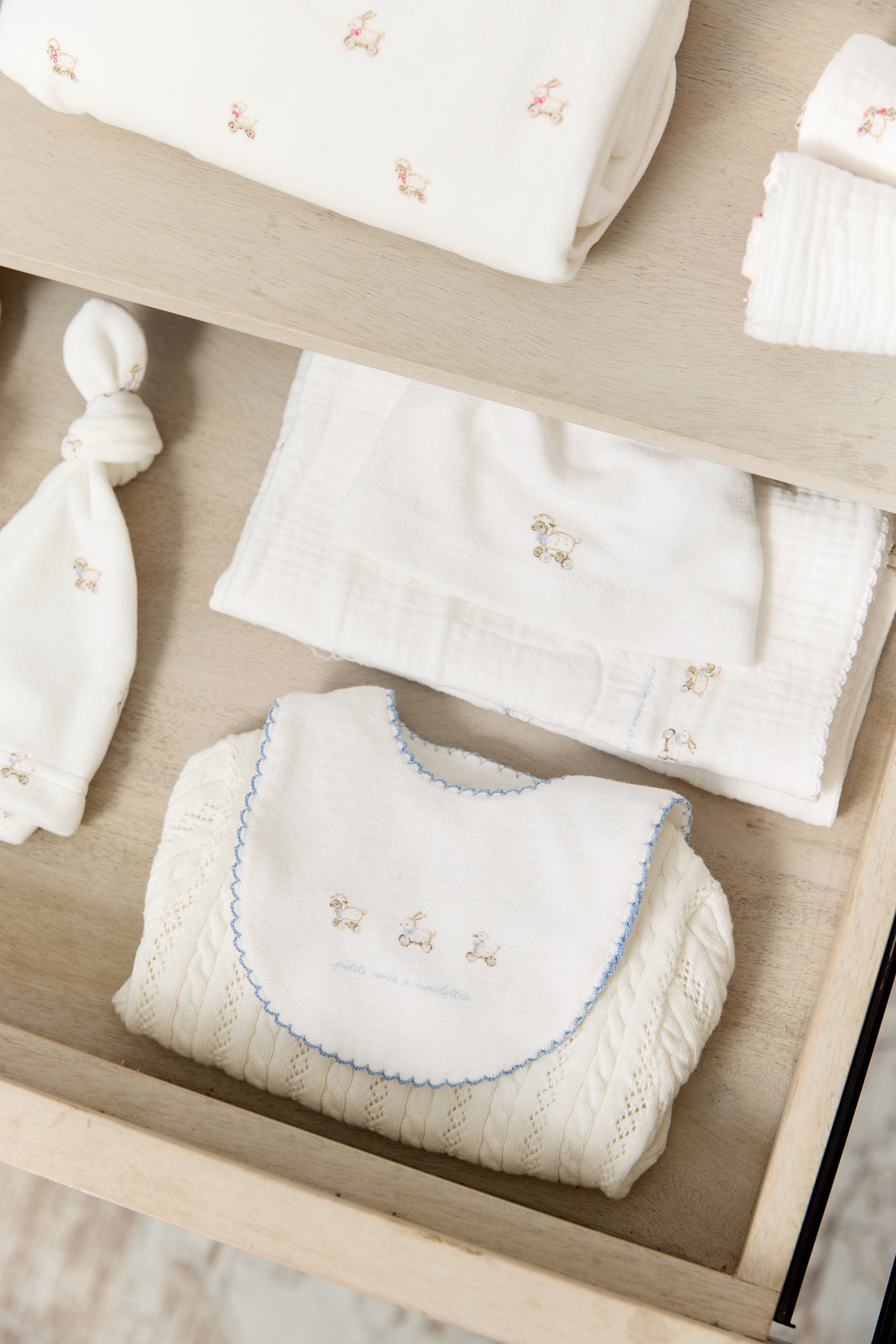 Petits Amis Terry Bib - Blue