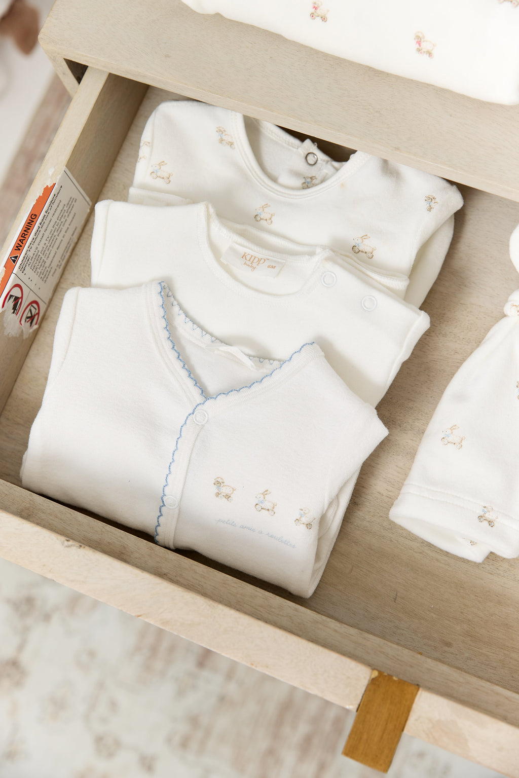 Petits Amis Terry Footie - Blue