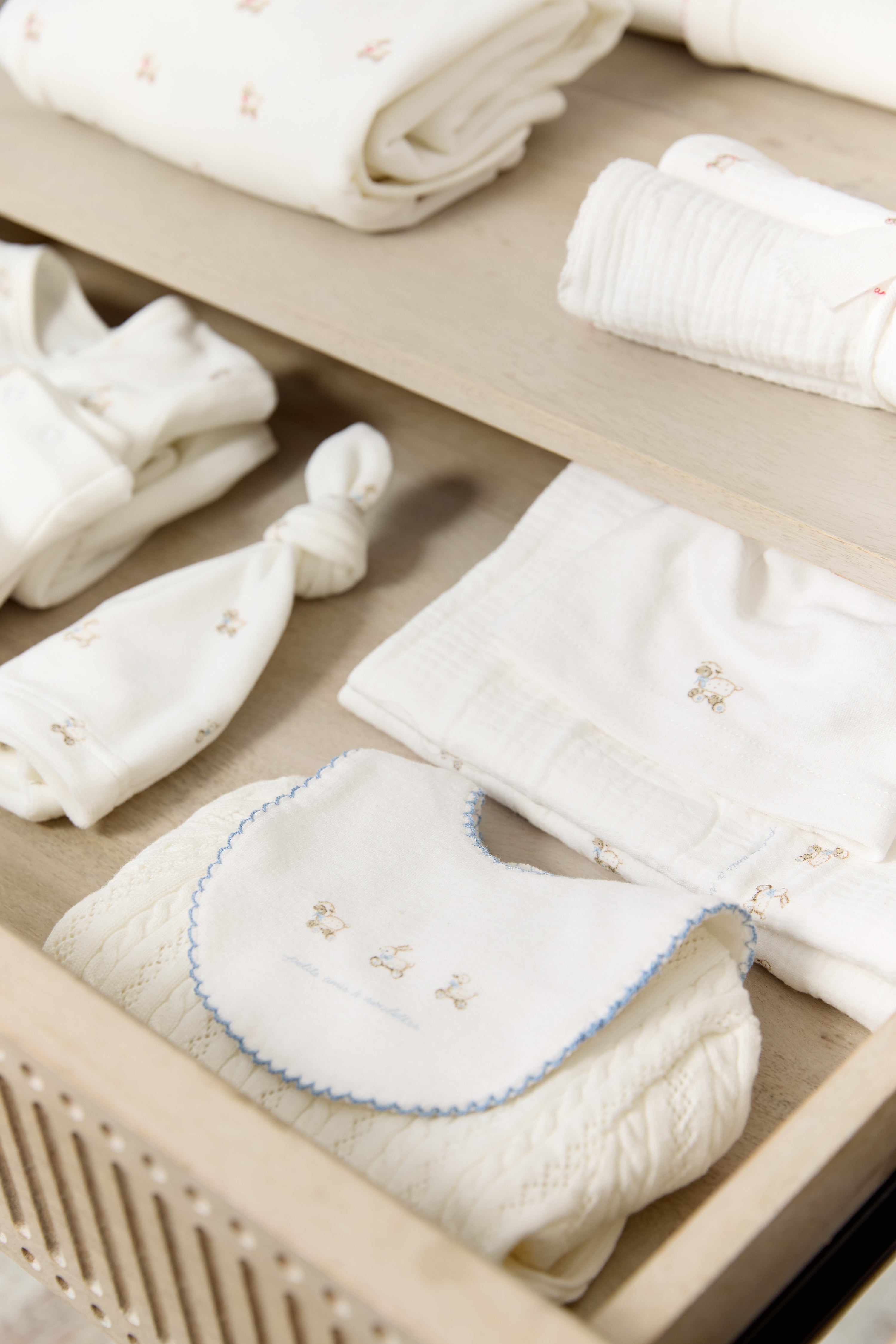 Petits Amis Terry Bib - Blue
