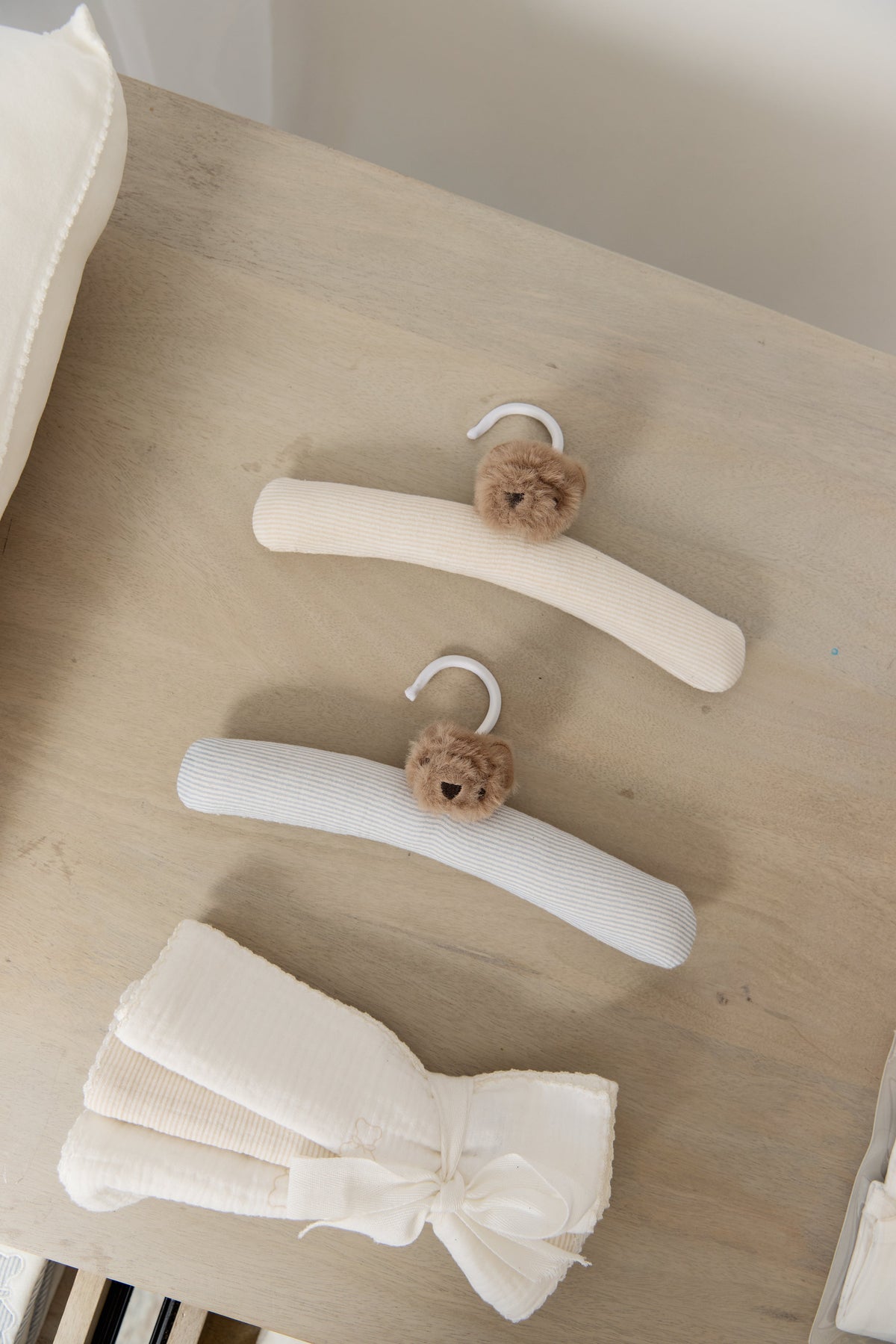 Petit Ours Padded Hanger - Blue