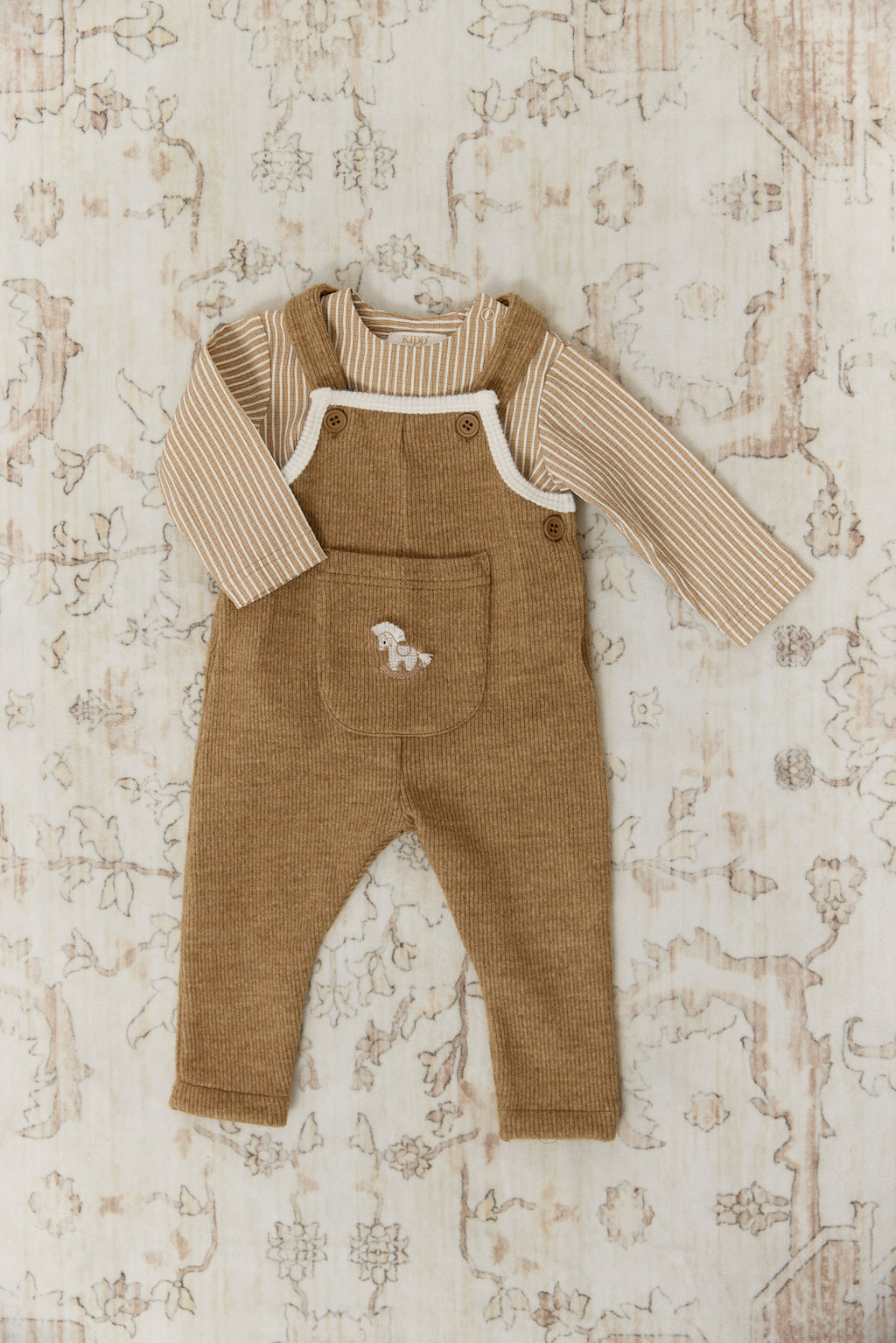 Whinny Knit Overalls - Caramel