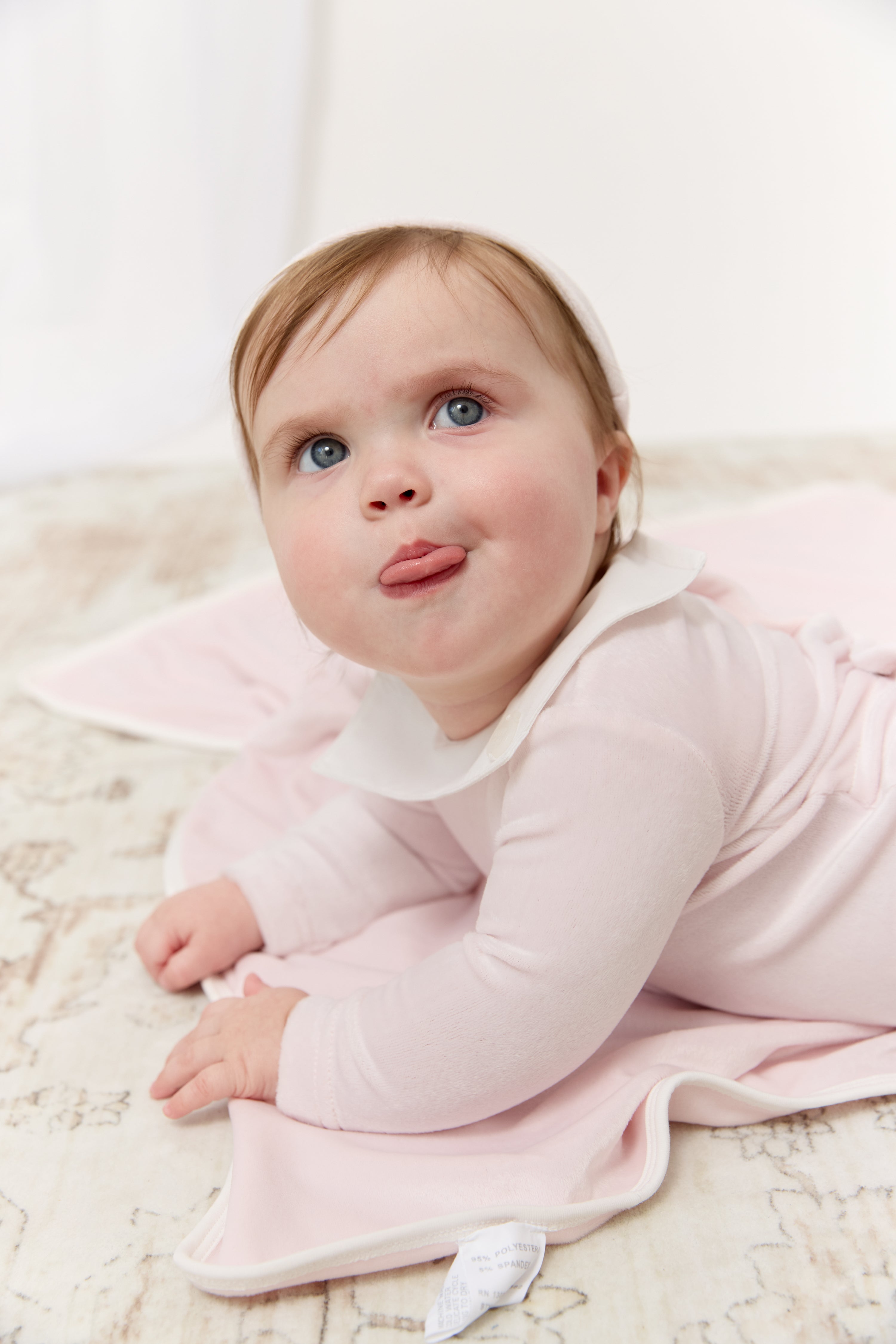 Classic Bib Footie, Hat & Blanket Set - Pink