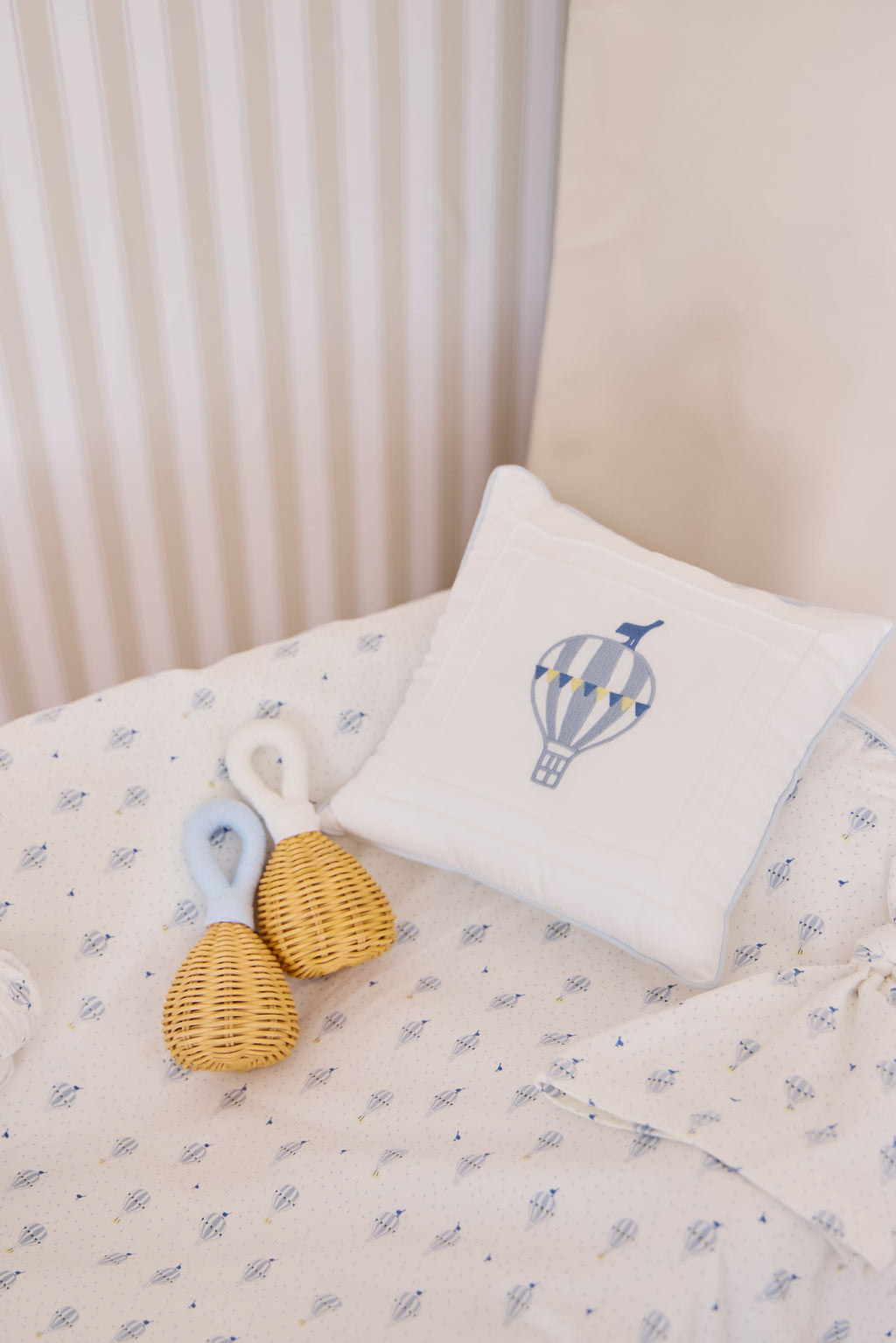 Up & Away Throw Pillow - Blue