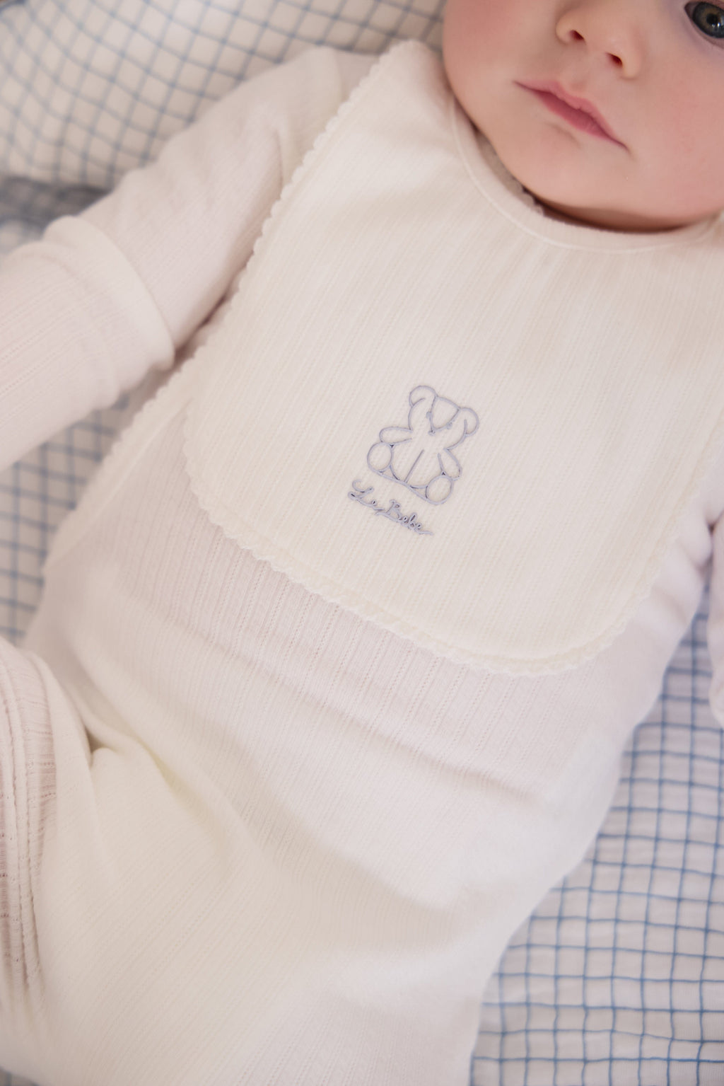 Teddy Bib - Blue