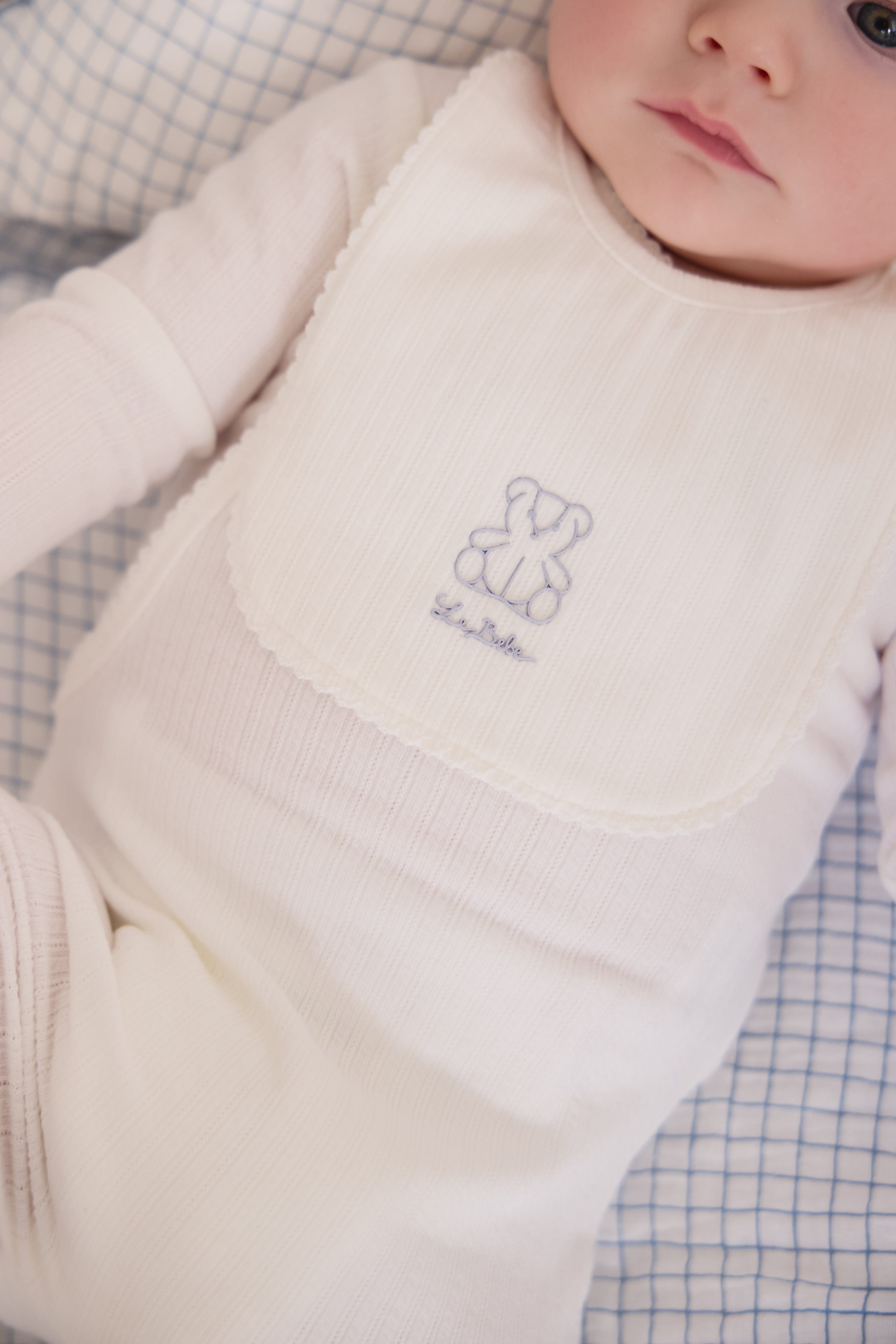 Teddy Bib - Blue