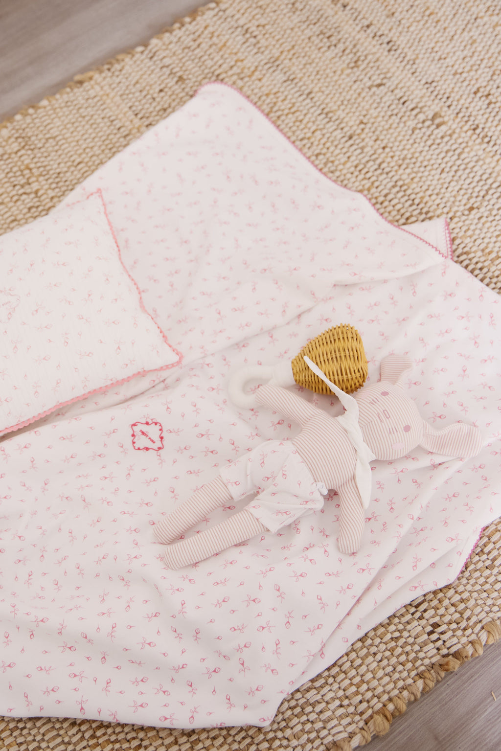 Petit Pois Footie 3PC Set - Pink