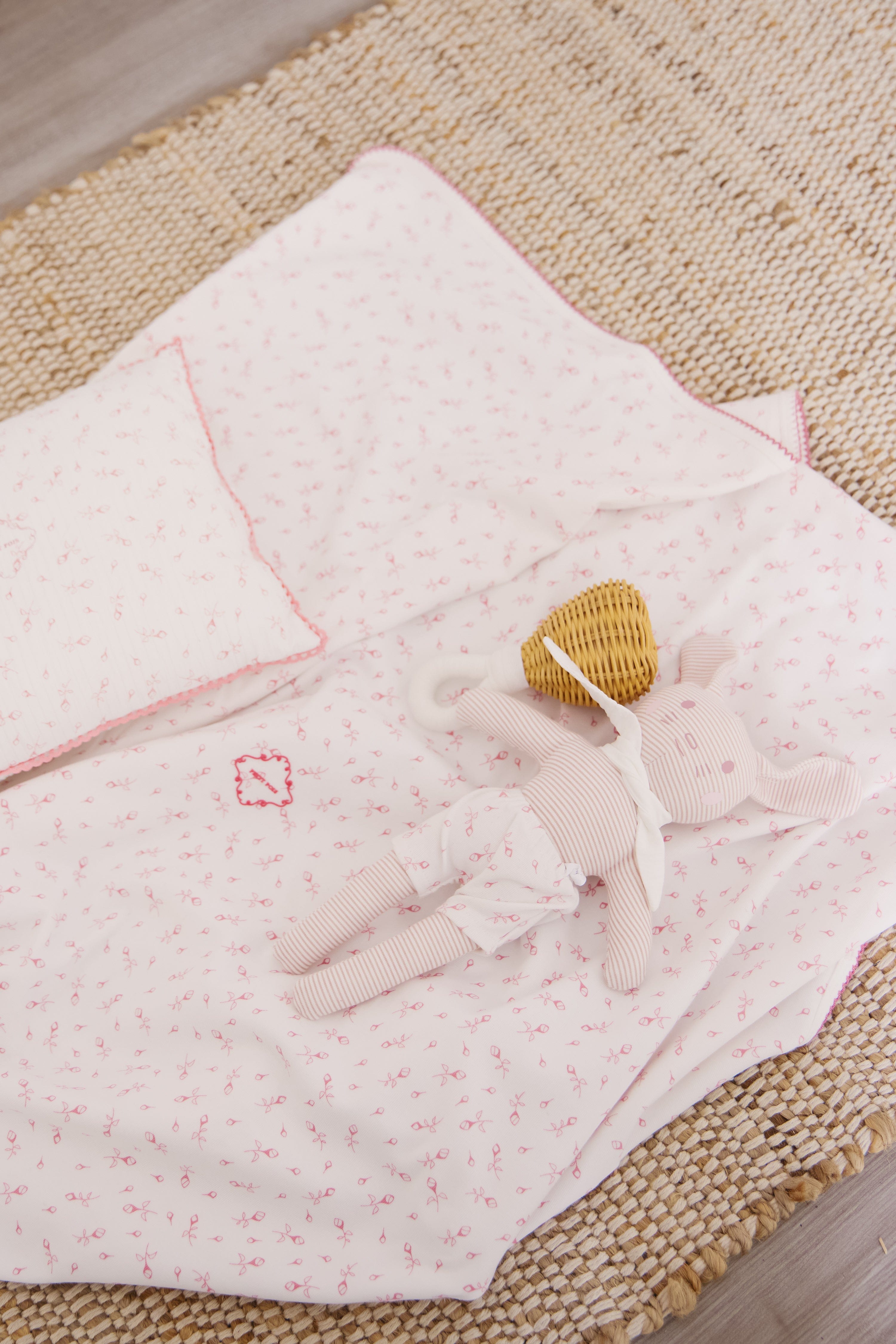 Petit Pois Footie 3PC Set - Pink