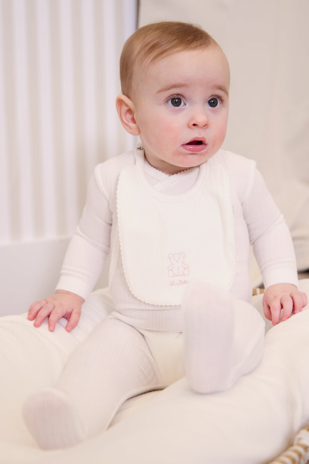 Teddy Bib - Pink