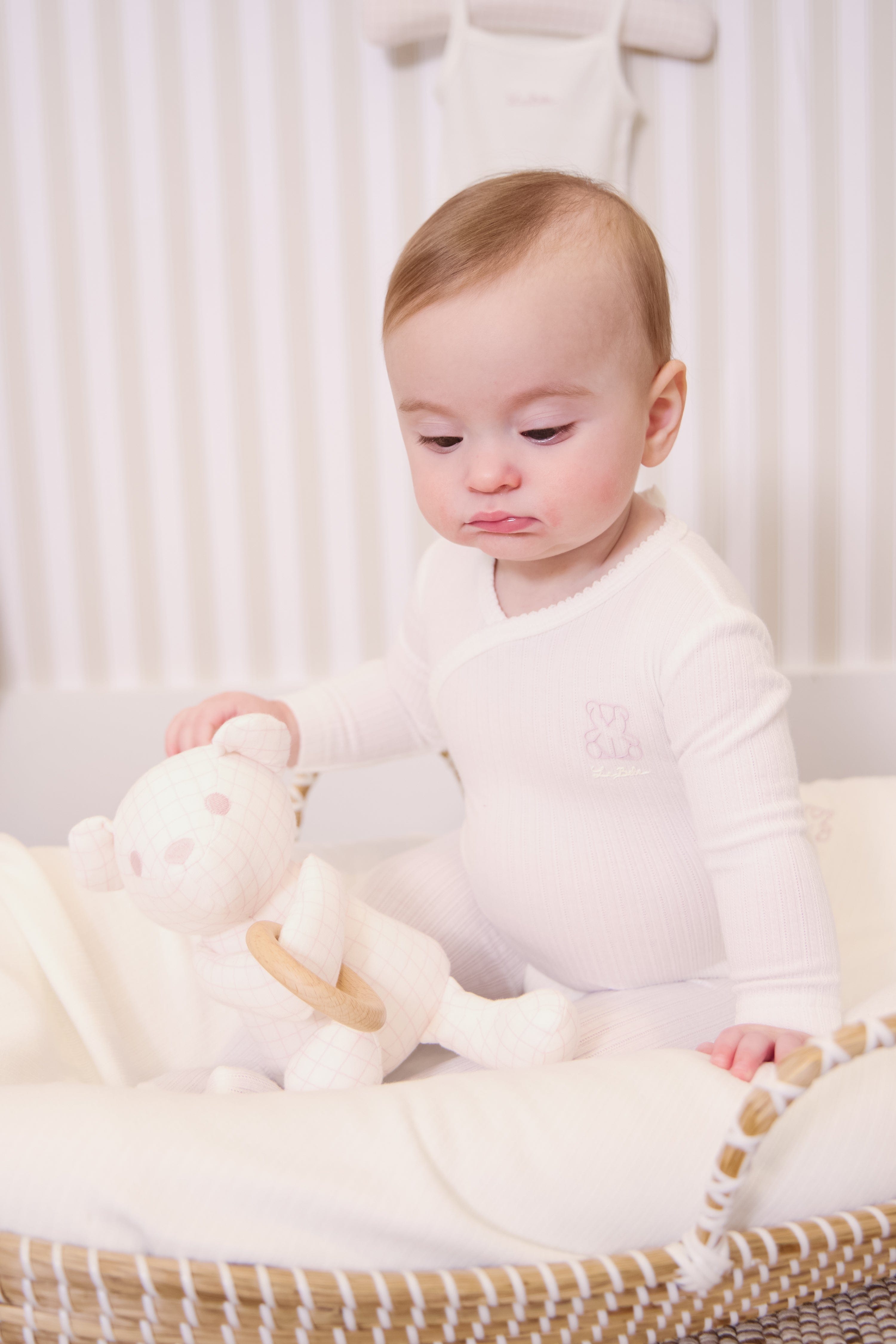 Teddy Wrap Footie + Bonnet - Pink