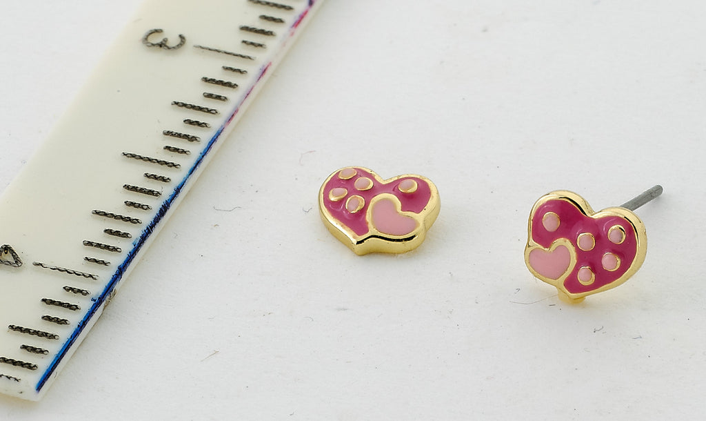 Heart in Heart Stud Earring