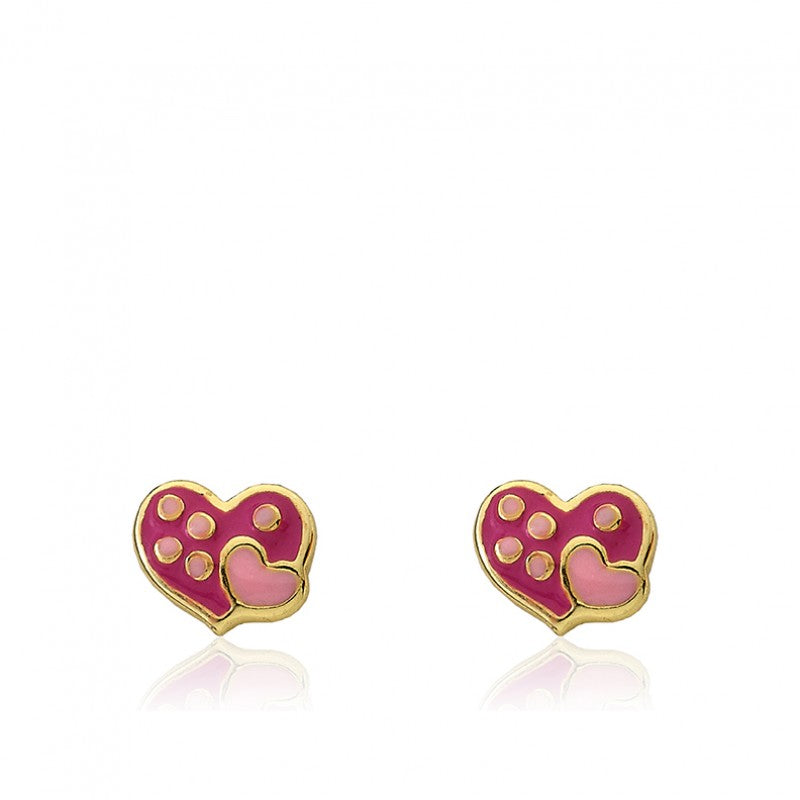 Heart in Heart Stud Earring