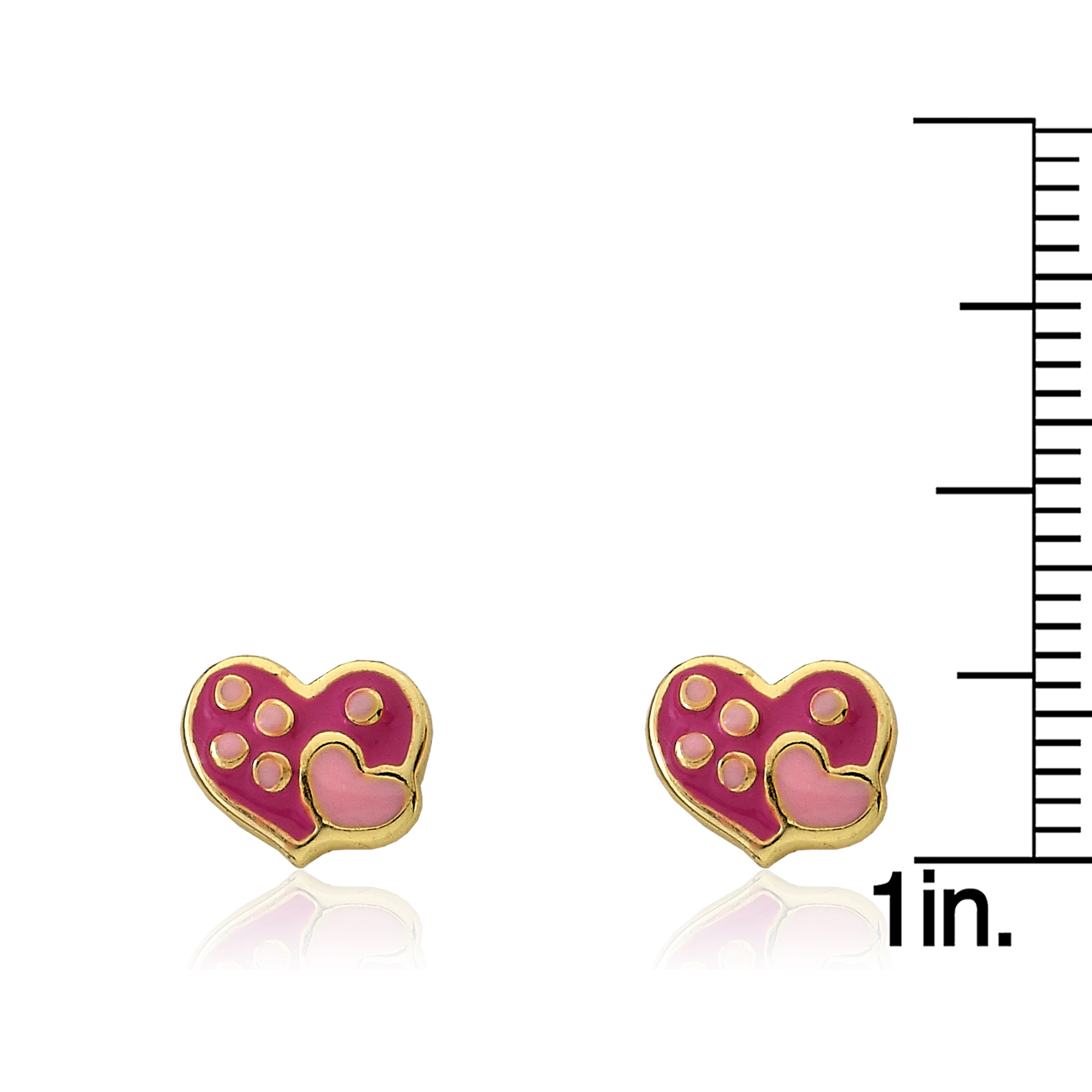Heart in Heart Stud Earring